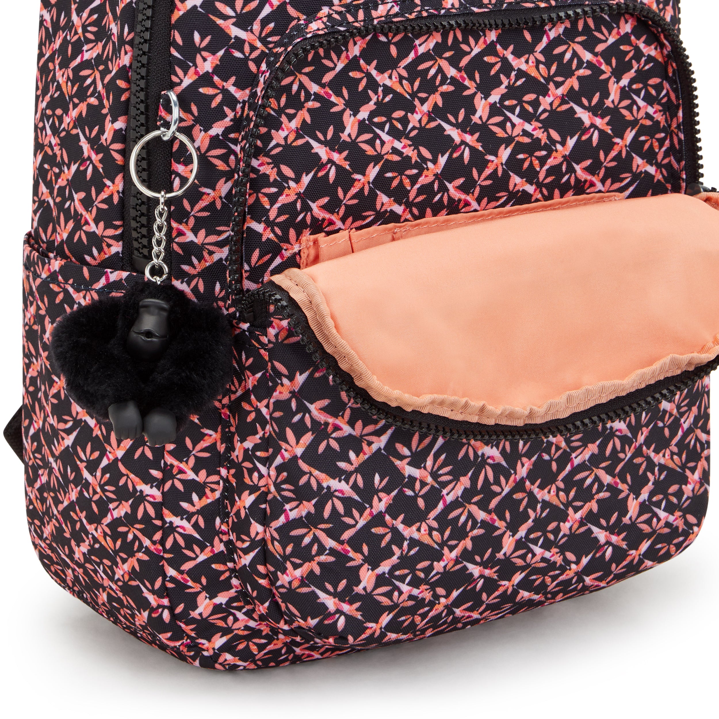 Kipling Seoul S Dancing Bouquet Small Backpack with Laptop Protection I5611-46X