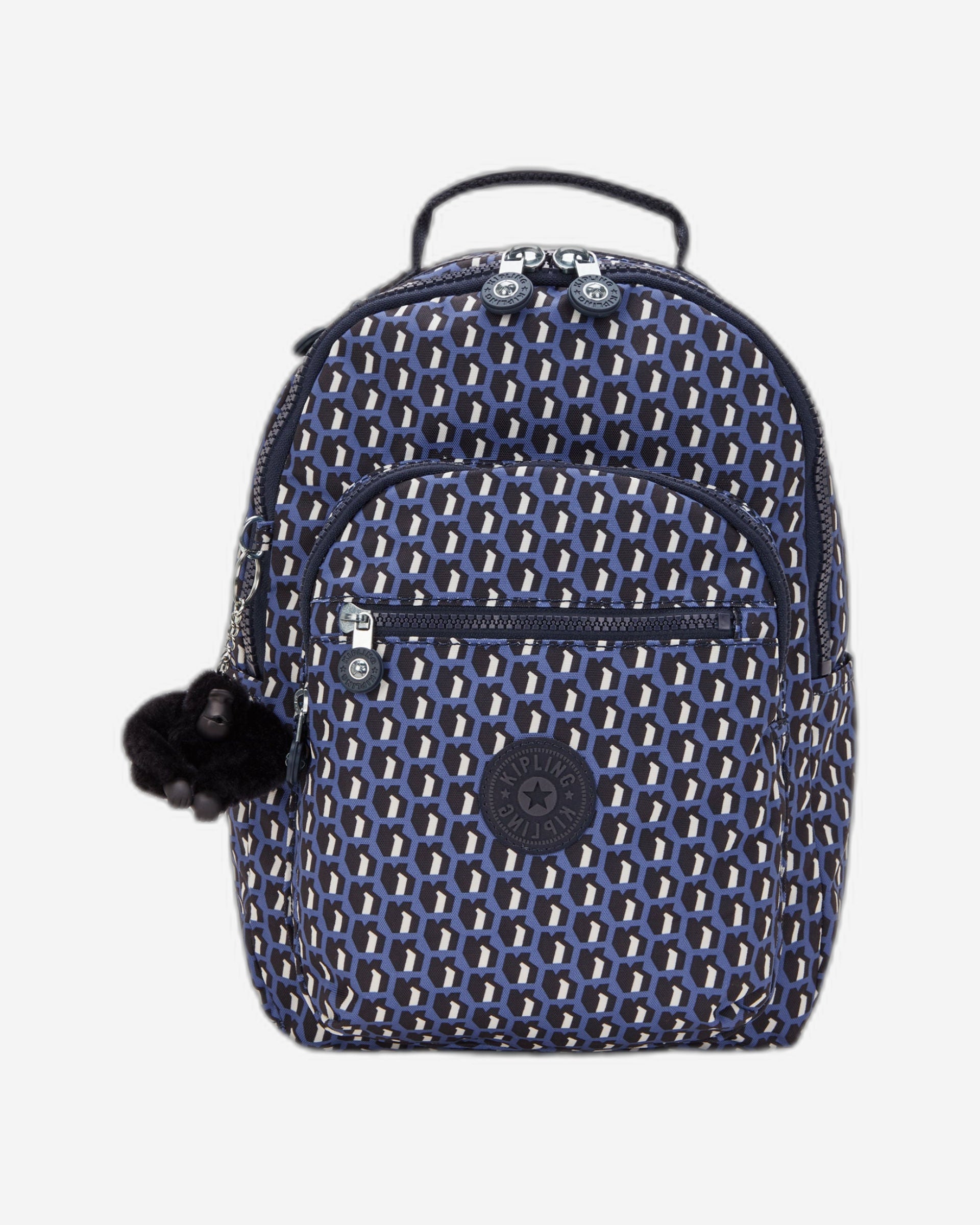 Kipling Seoul S 3D K Blue Small Backpack with Laptop Protection I5611-4JS