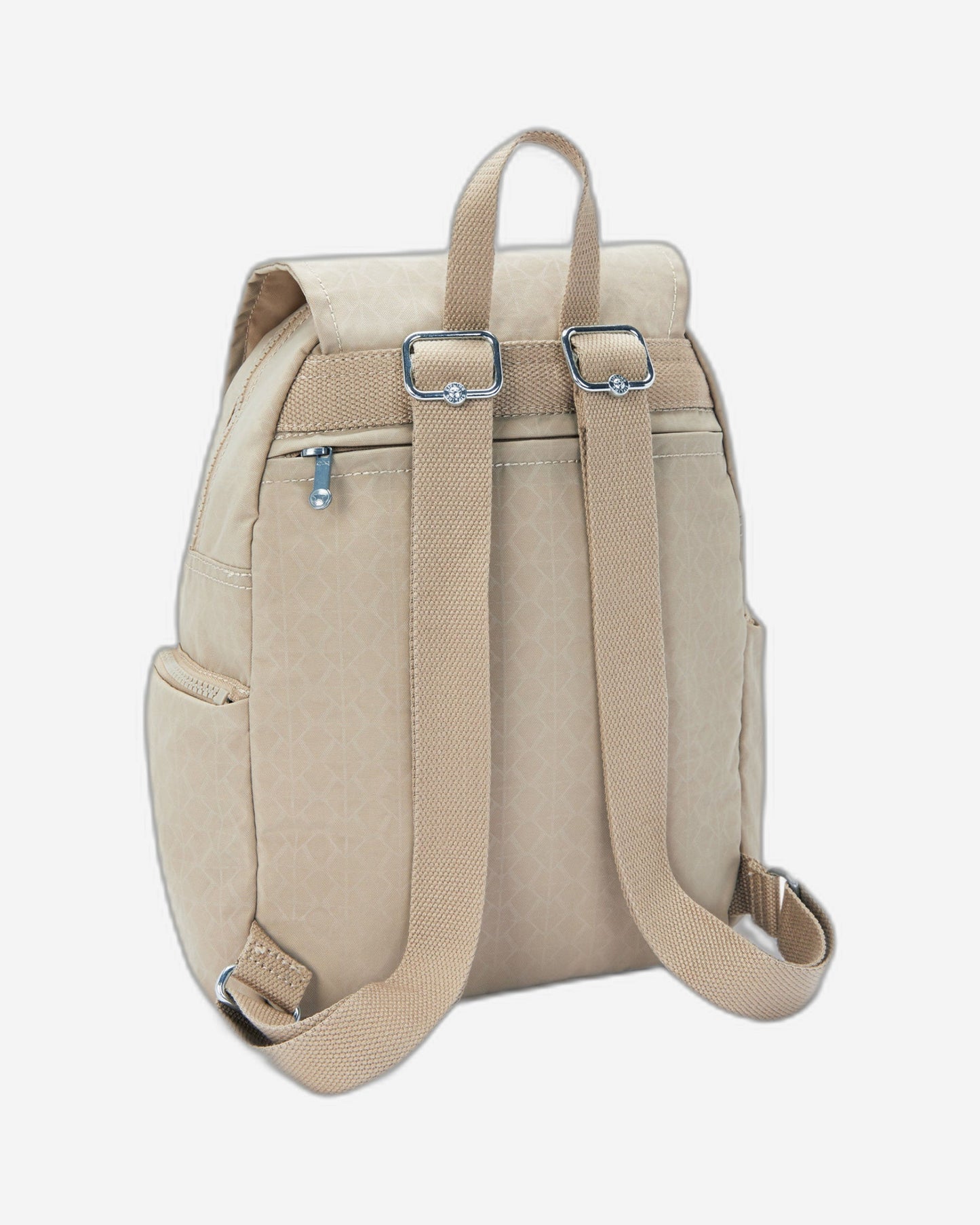 Kipling City Zip S Signature Beige Embossed Small Backpack I5634-96A