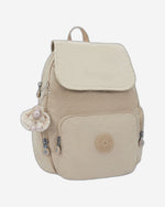 Kipling City Zip S Signature Beige Embossed Backpack I5634-96A