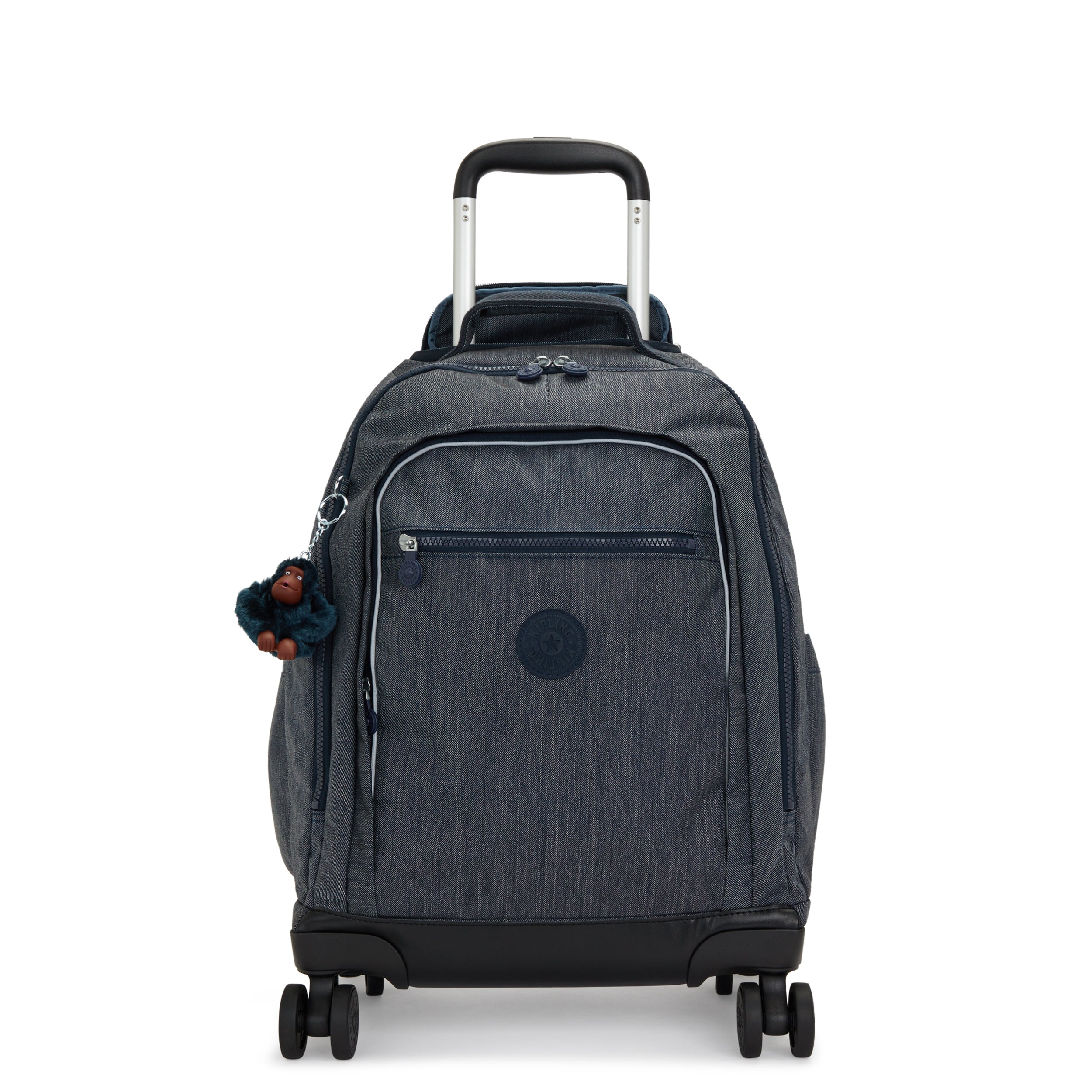 Kipling New Zea Marine Navy Large wheeled backpack with laptop compartment I5635-58C