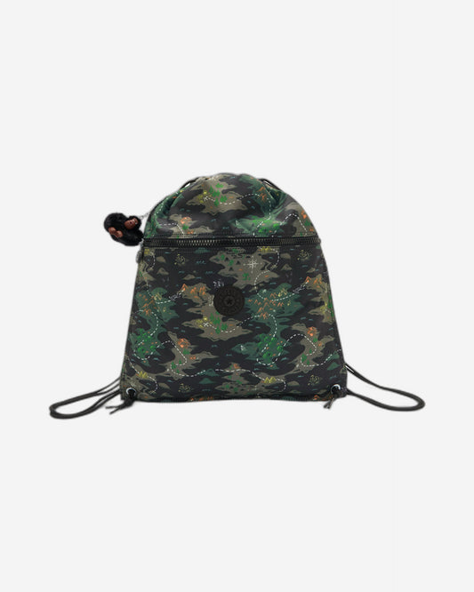 KIPLING Supertaboo Camo Treasure Medium backpack (with drawstring) I5637-3PB