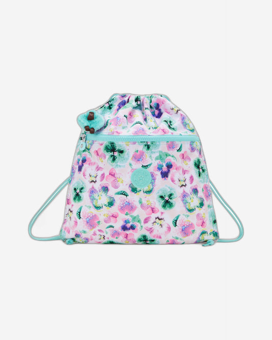 Kipling Supertaboo Aqua Blossom Medium Backpack C2I5637-7EC