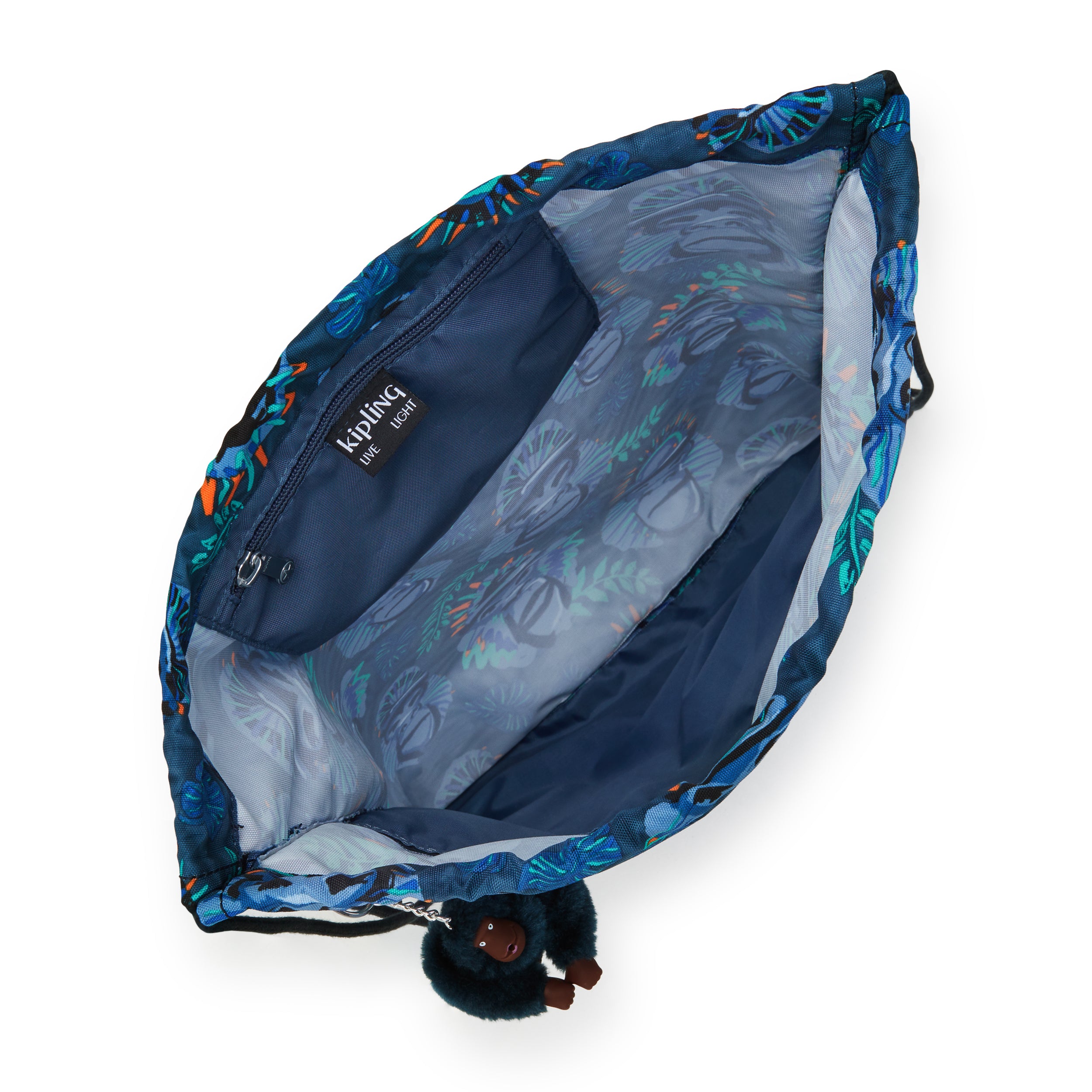 Kipling Supertaboo Blue Monkey Fun Medium Backpack C2I5637-8HJ