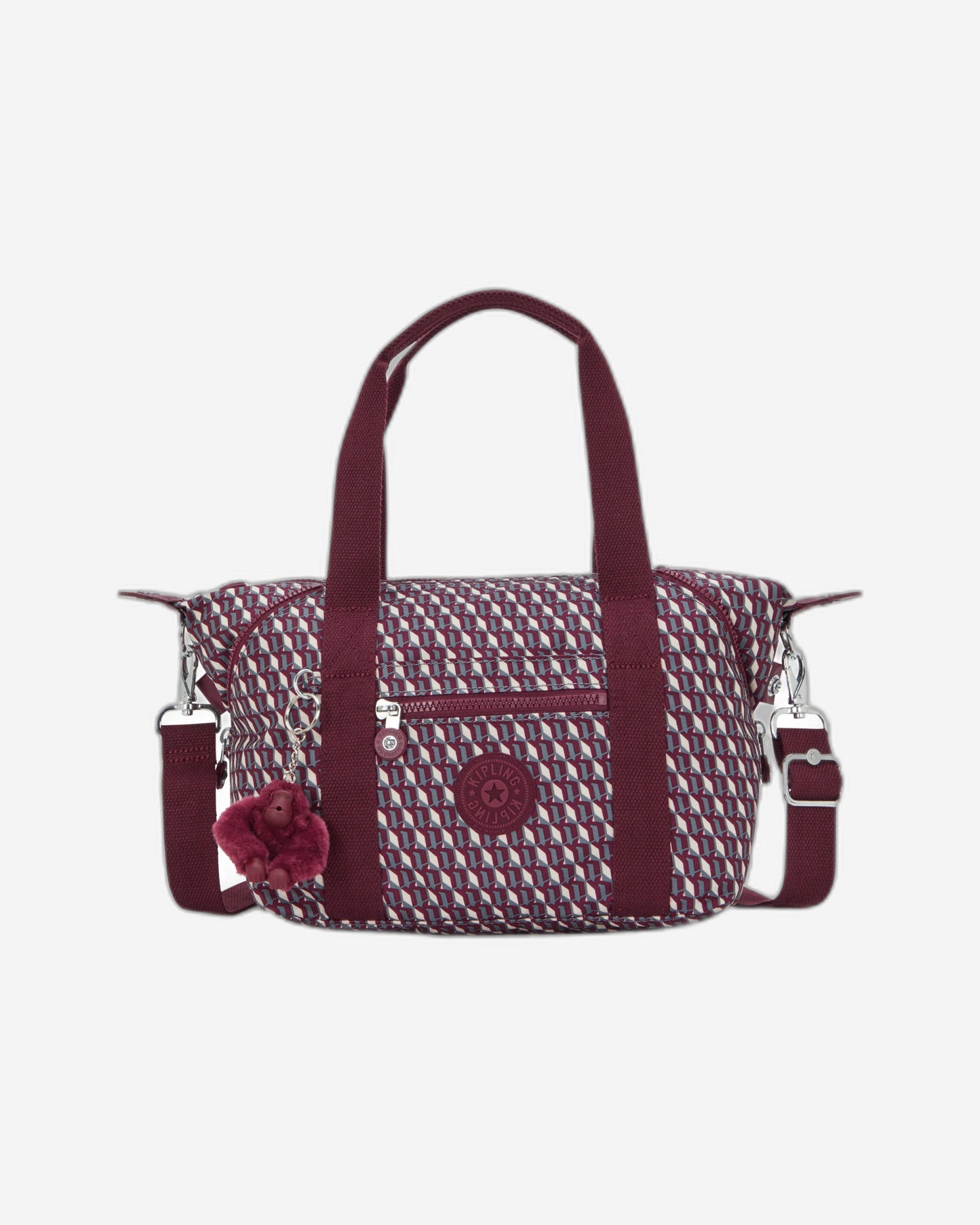 Kipling Art Mini 3Dk Wine Small handbag (with removable shoulderstrap) I5656-1PB