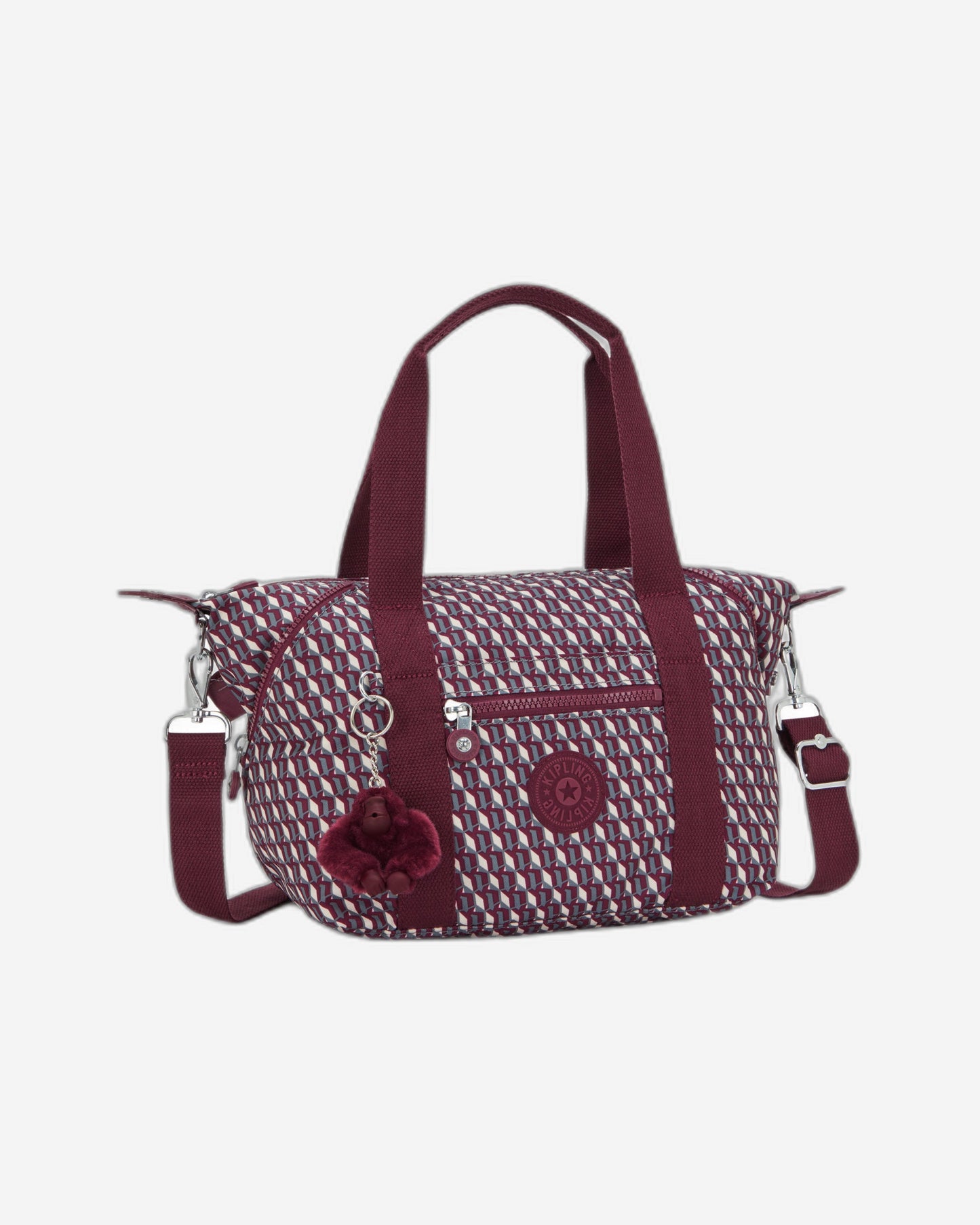 Kipling Art Mini 3Dk Wine Small handbag (with removable shoulderstrap) I5656-1PB