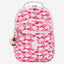 Kipling Seoul Lap Pink Palm Large backpack with laptop compartment I5816-1BV