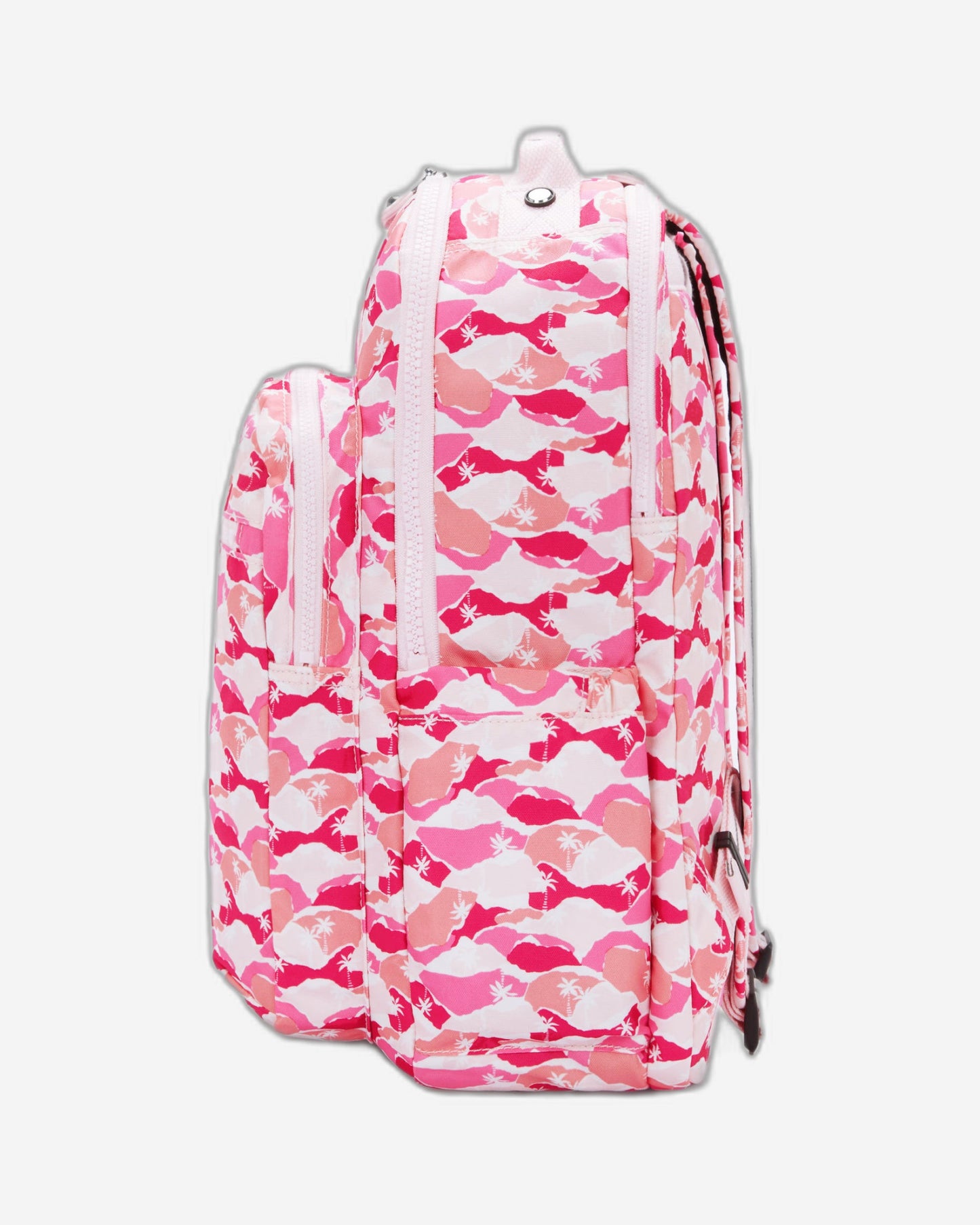 Kipling Seoul Lap Pink Palm Large backpack with laptop compartment I5816-1BV