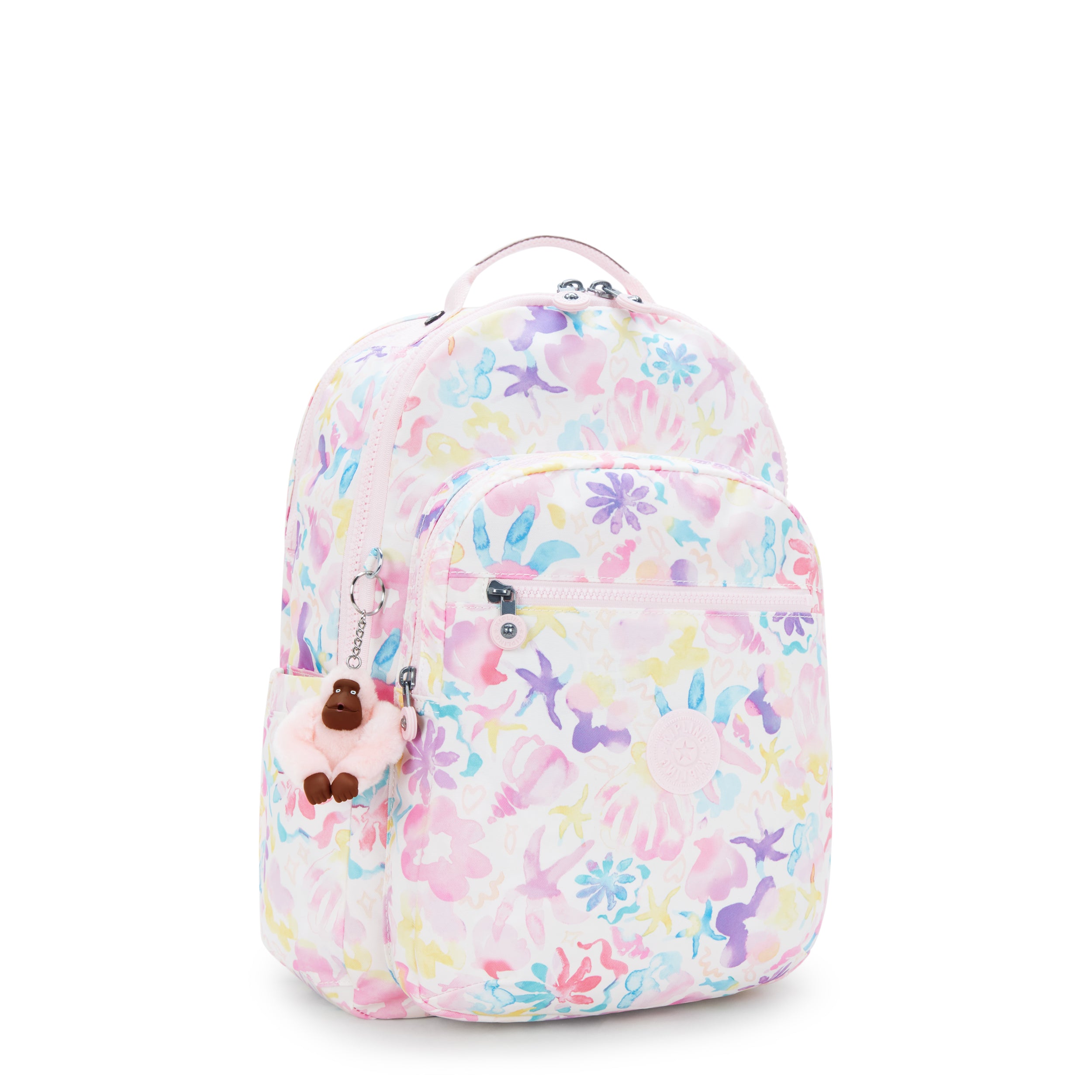 Kipling Seoul Lap Aqua Sea Large backpack with laptop compartment I5816-4ES