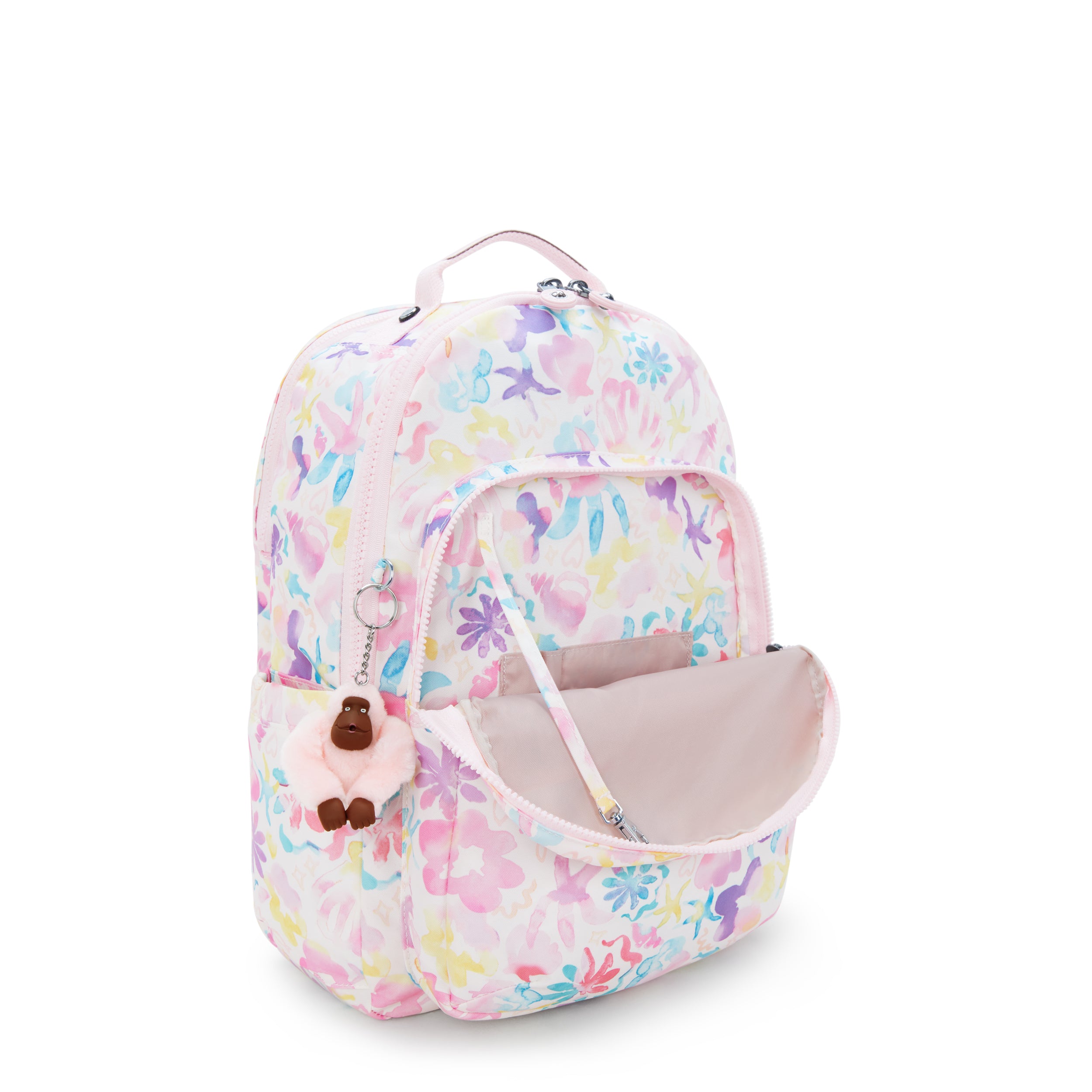 Kipling Seoul Lap Aqua Sea Large backpack with laptop compartment I5816-4ES