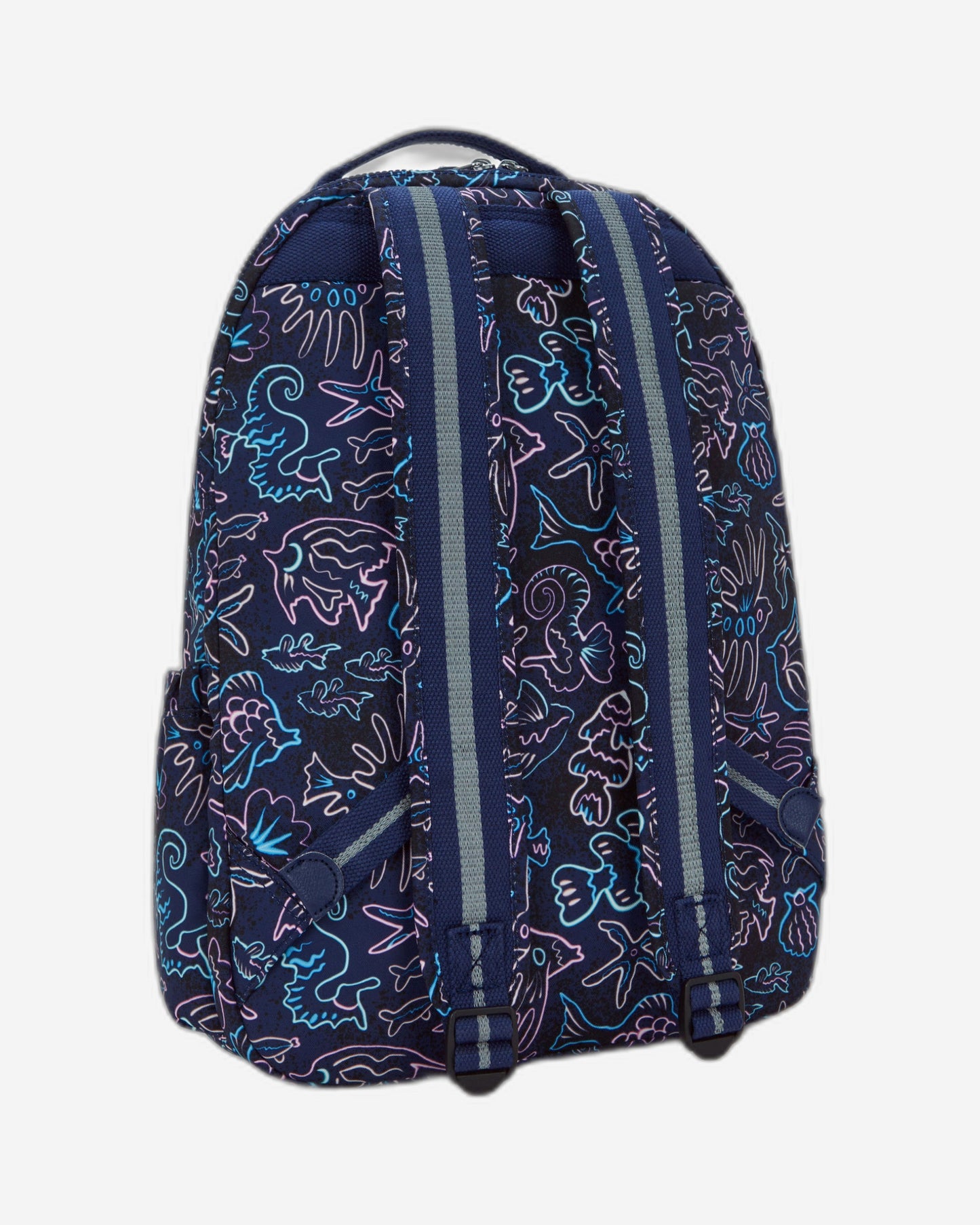 Kipling Seoul Lap Disco Fish Large backpack with laptop compartment I5816-4FK