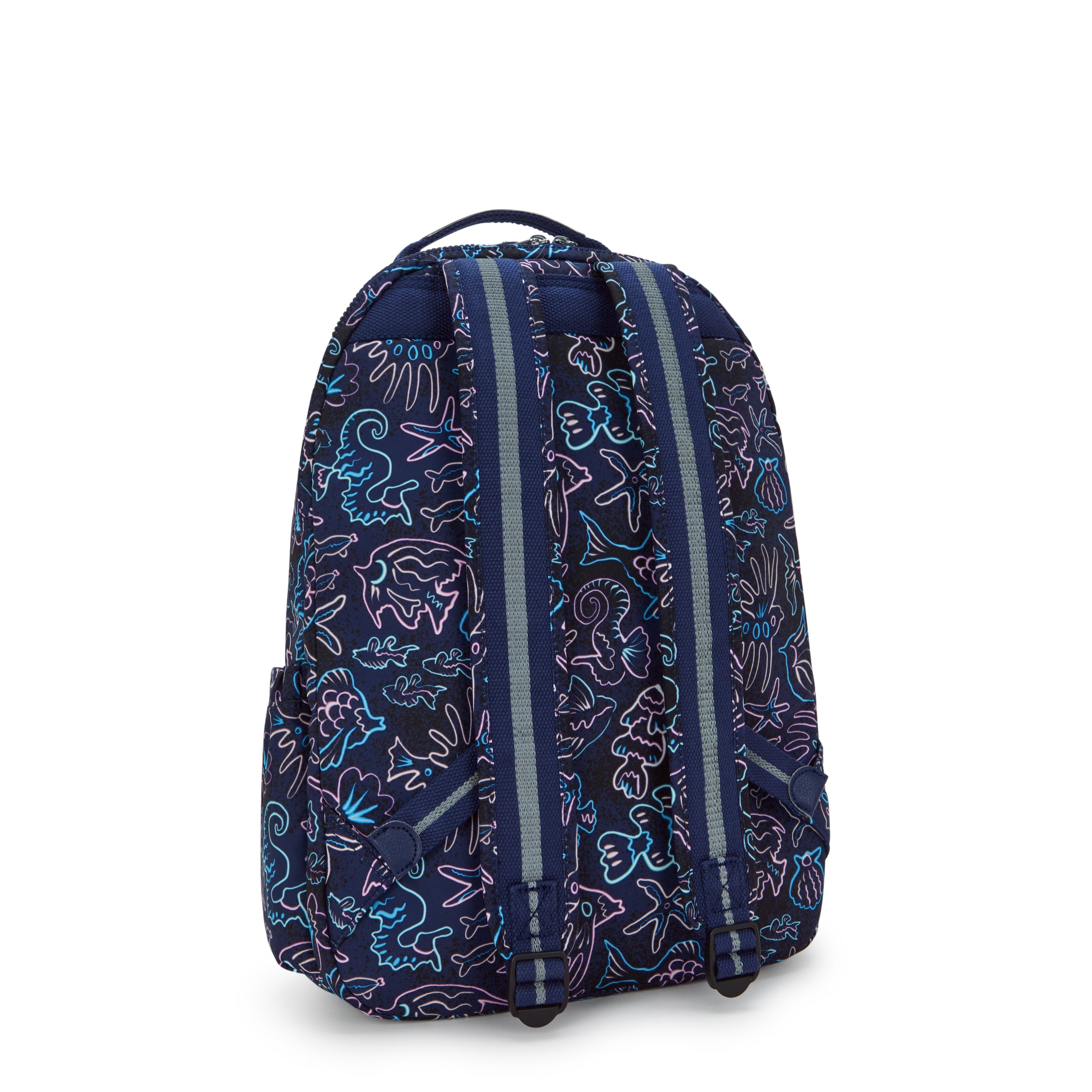 Kipling Seoul Lap Disco Fish Large backpack with laptop compartment I5816-4FK