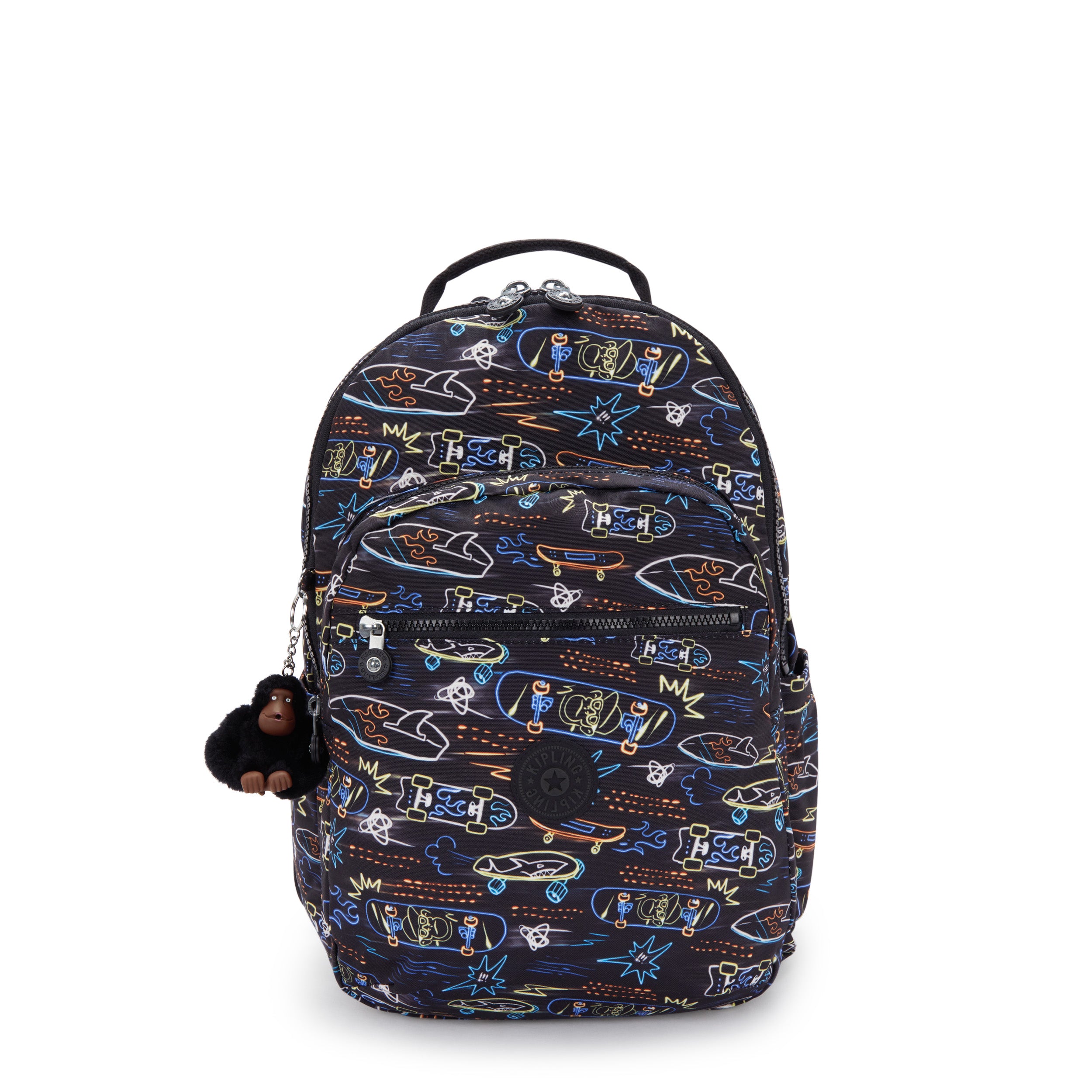 Kipling Seoul Lap Neon Skate Large backpack with laptop compartment I5816-71M