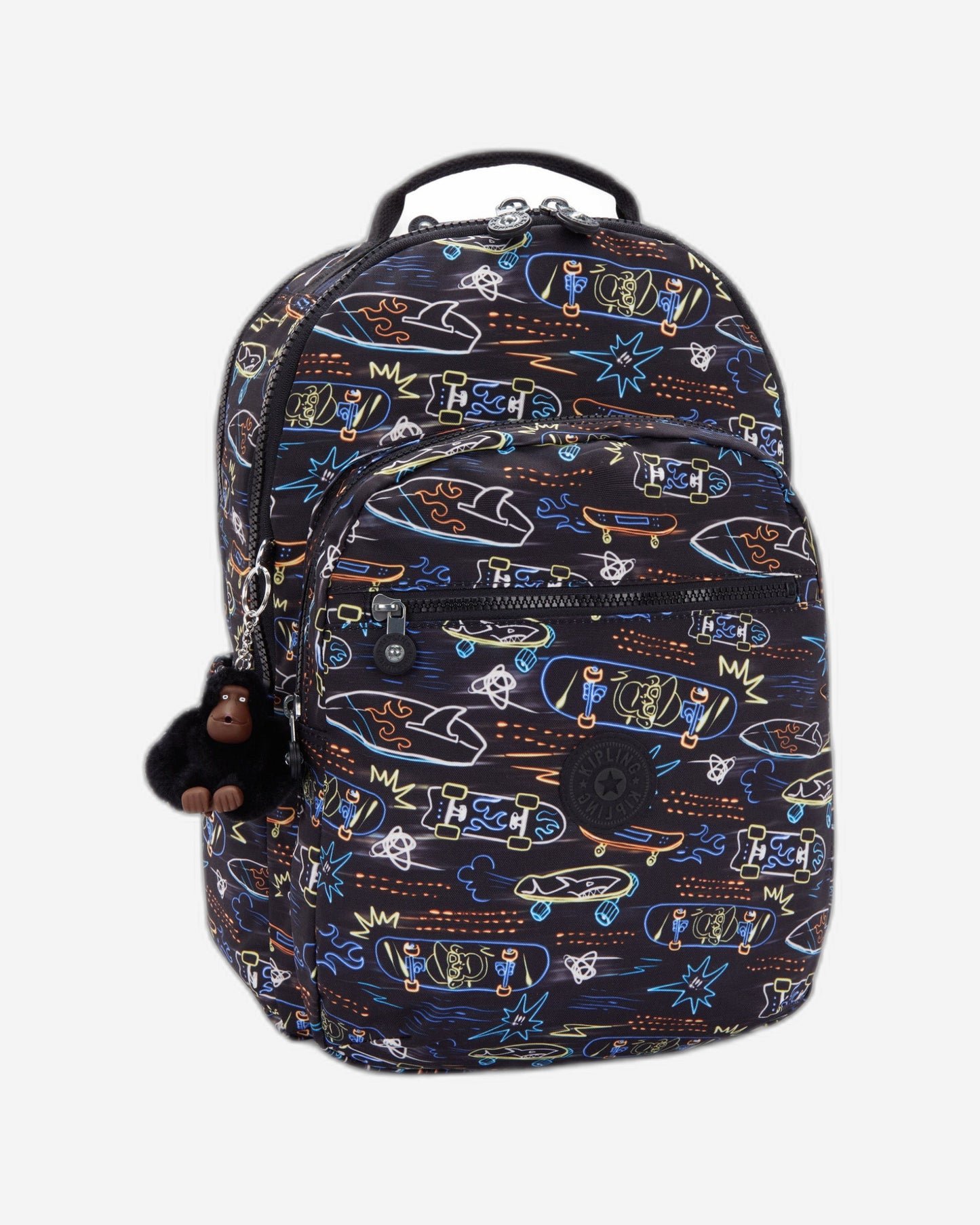 Kipling Seoul Lap Neon Skate Large backpack with laptop compartment I5816-71M