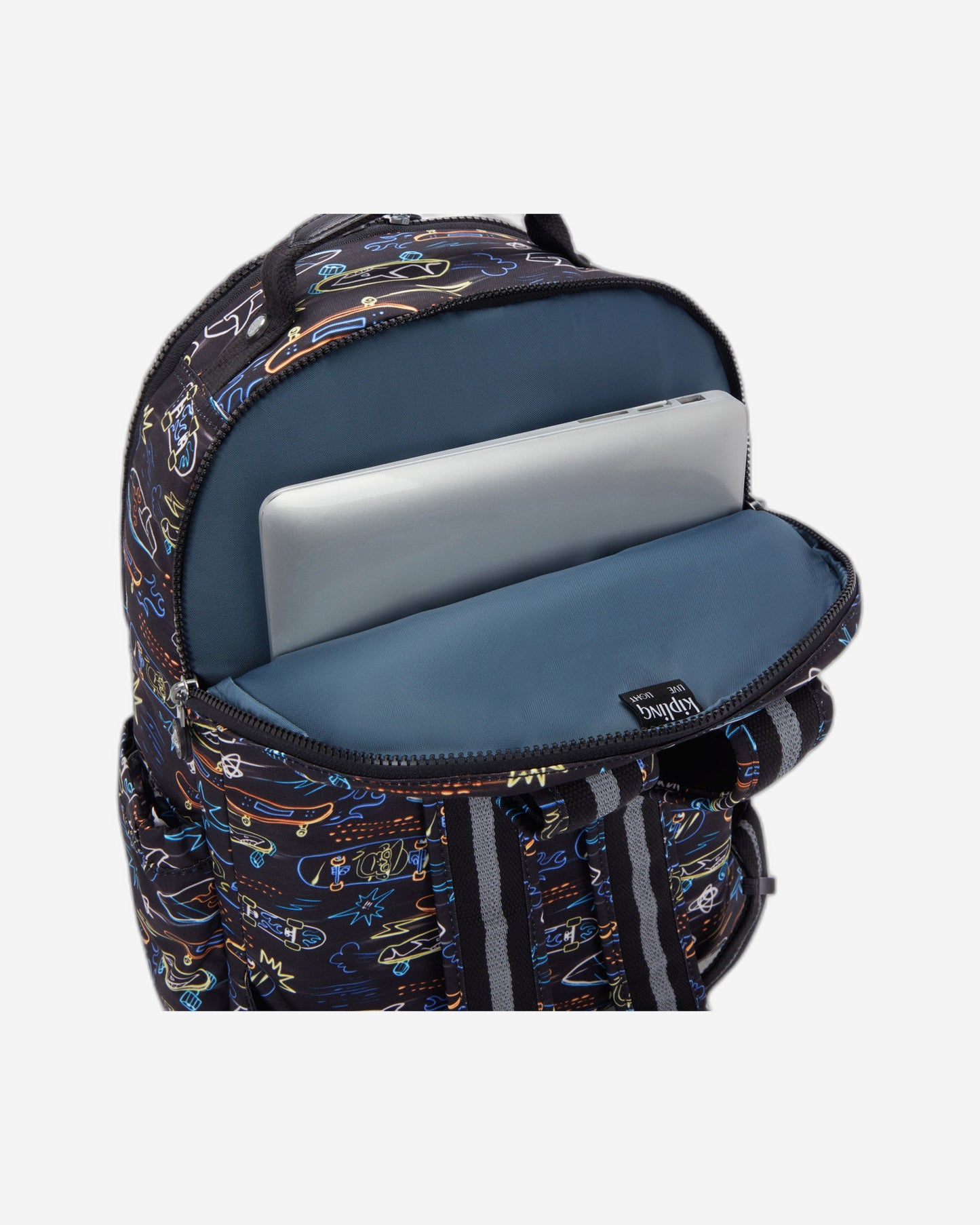 Kipling Seoul Lap Neon Skate Large backpack with laptop compartment I5816-71M