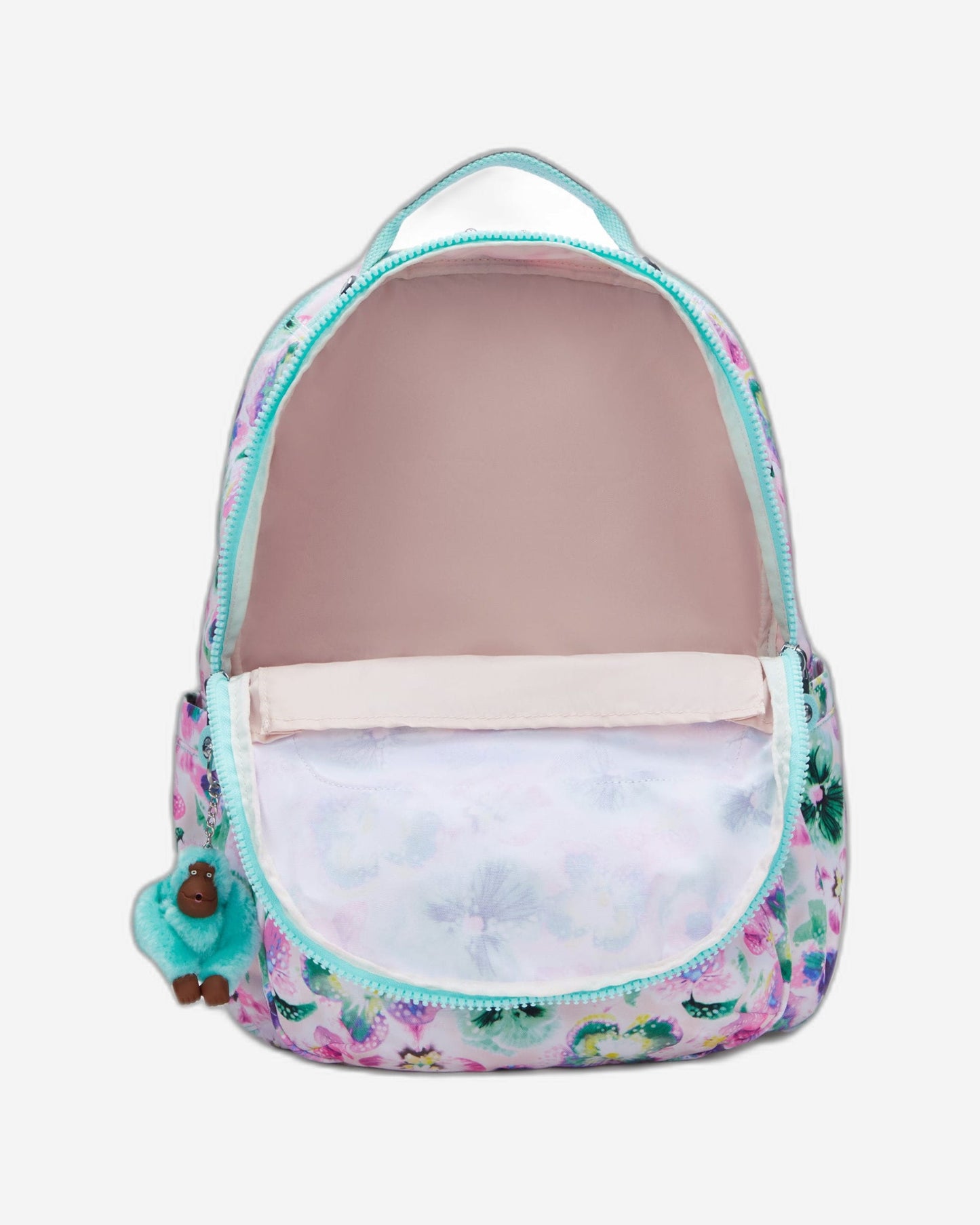 Kipling Seoul Lap Aqua Blossom Large Backpack C2I5816-7EC