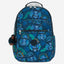 Kipling Seoul Lap Blue Monkey Fun Large Backpack C2I5816-8HJ