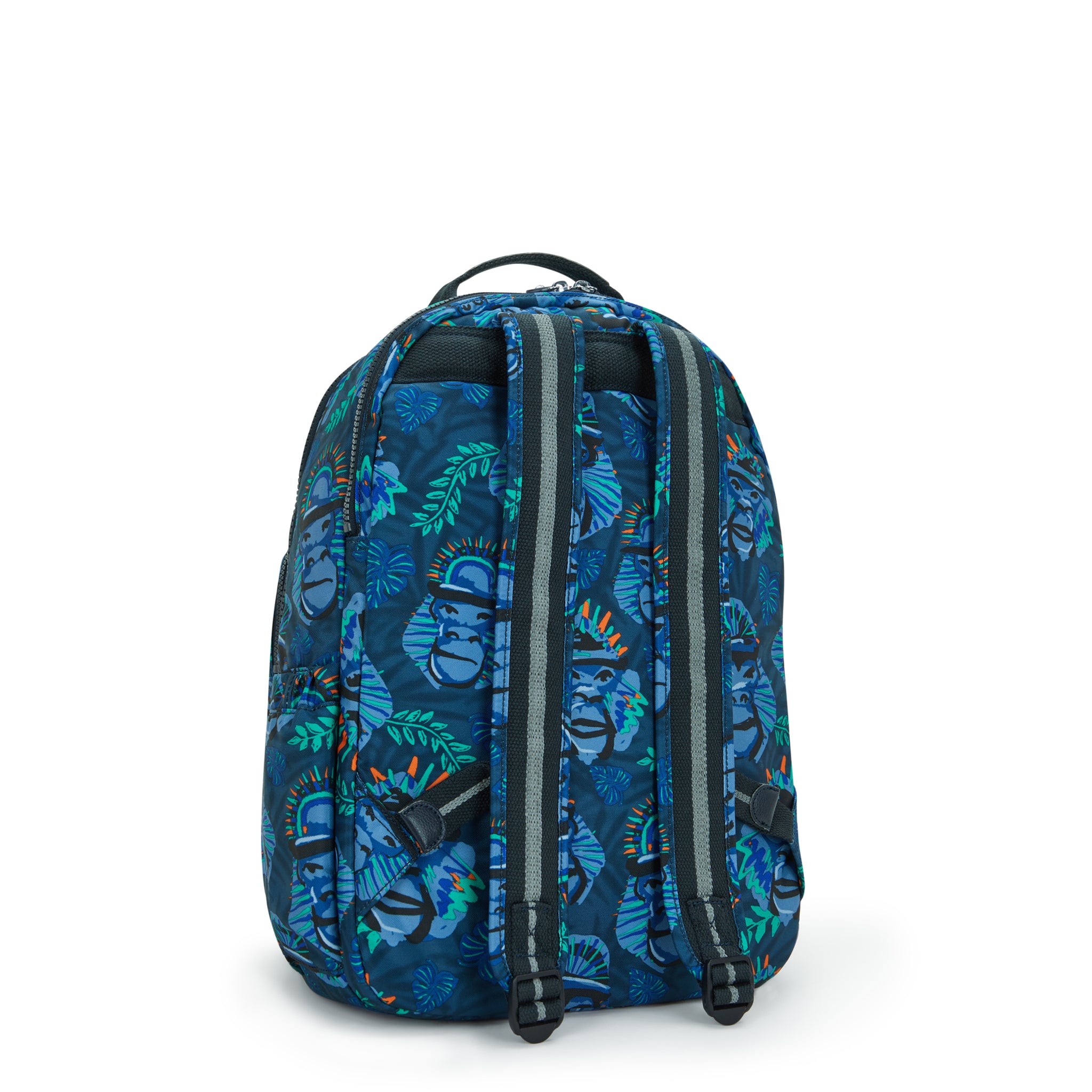 Kipling Seoul Lap Blue Monkey Fun Backpack C2I5816-8HJ