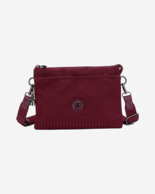 Kipling Riri L Maroon Tile Jq Medium crossbody (with removable shoulderstrap) I5954-9HX