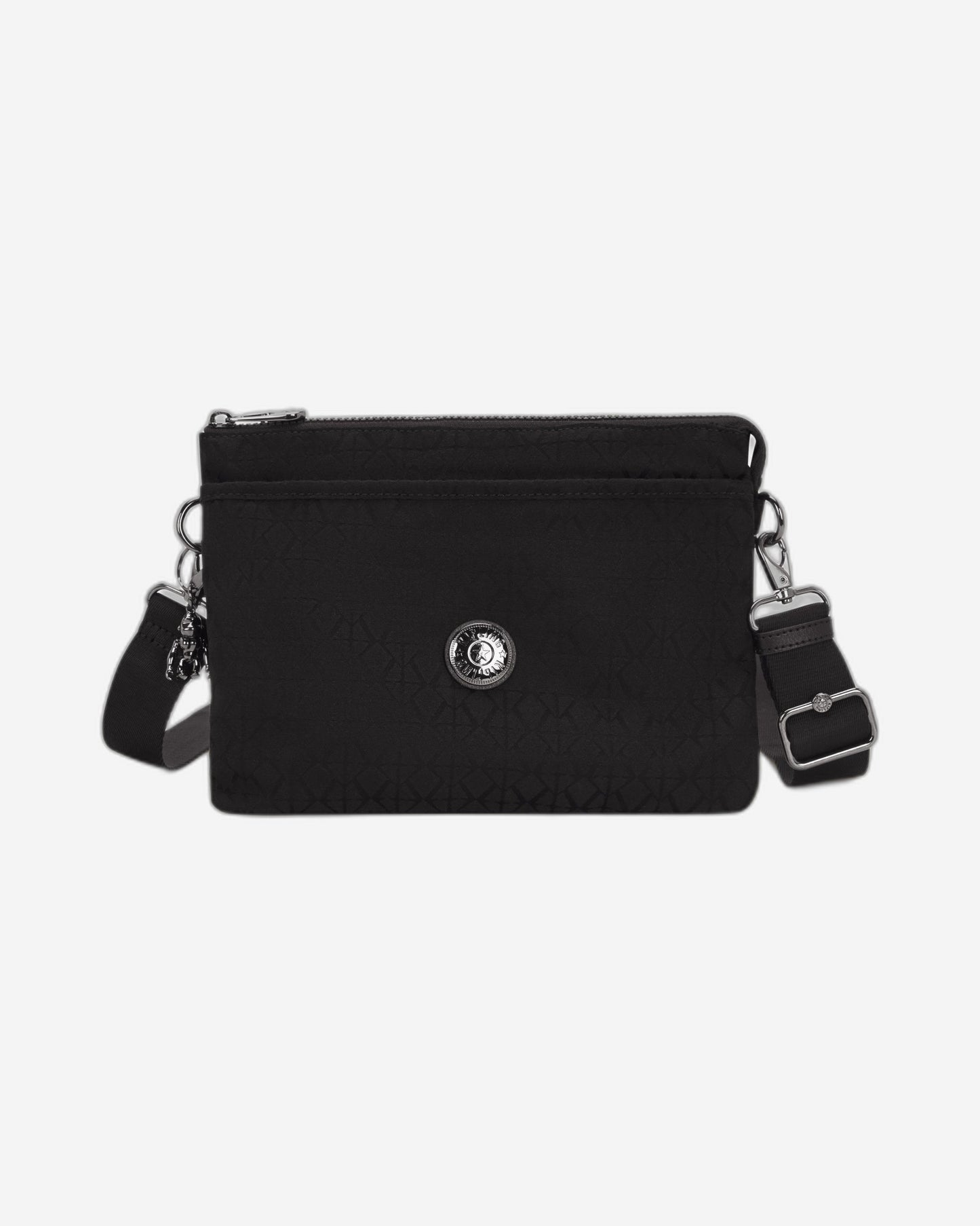 Kipling Riri L Black Sign Jq Medium Crossbody I5954-Y12