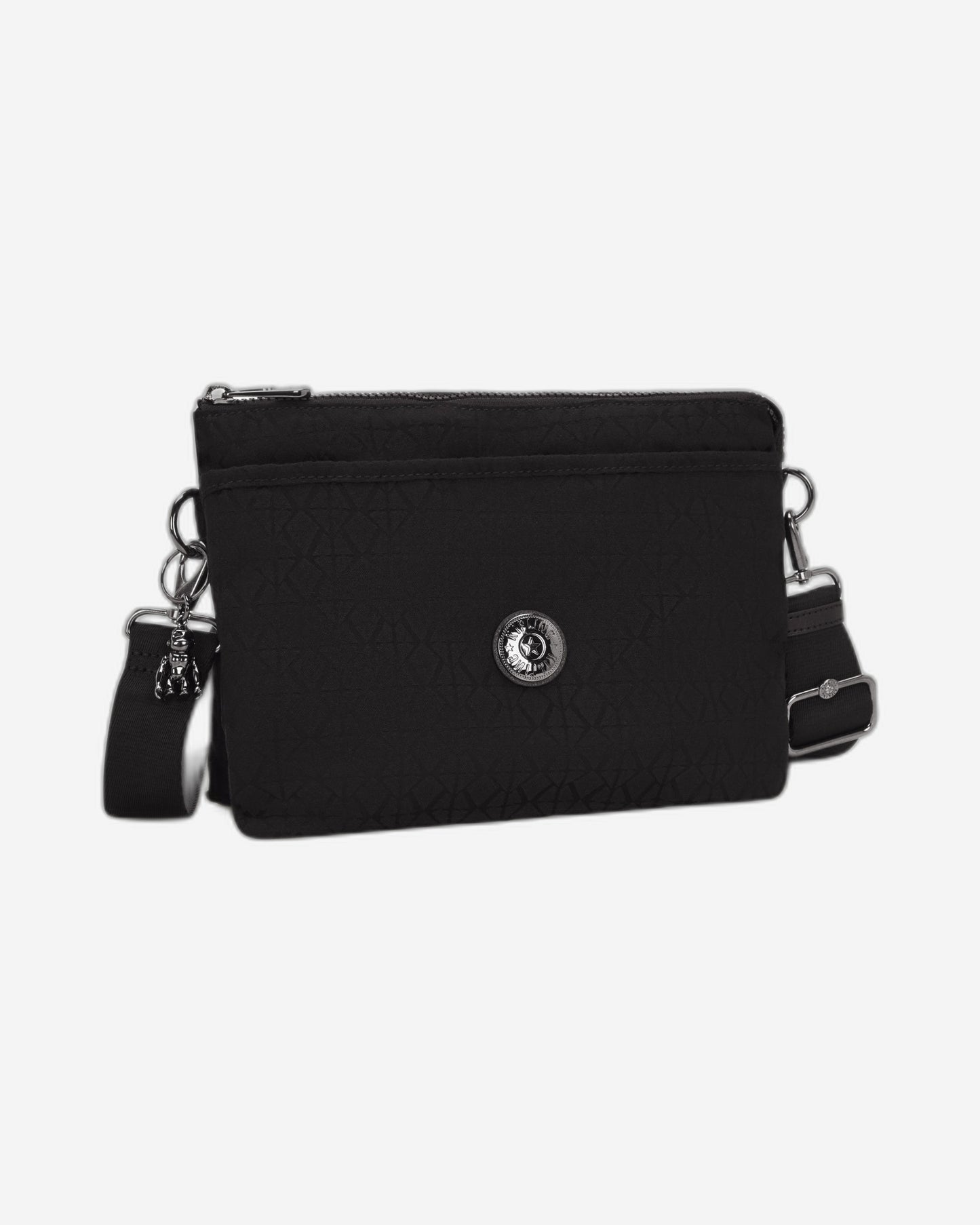 Kipling Riri L Black Sign Jq Medium Crossbody I5954-Y12