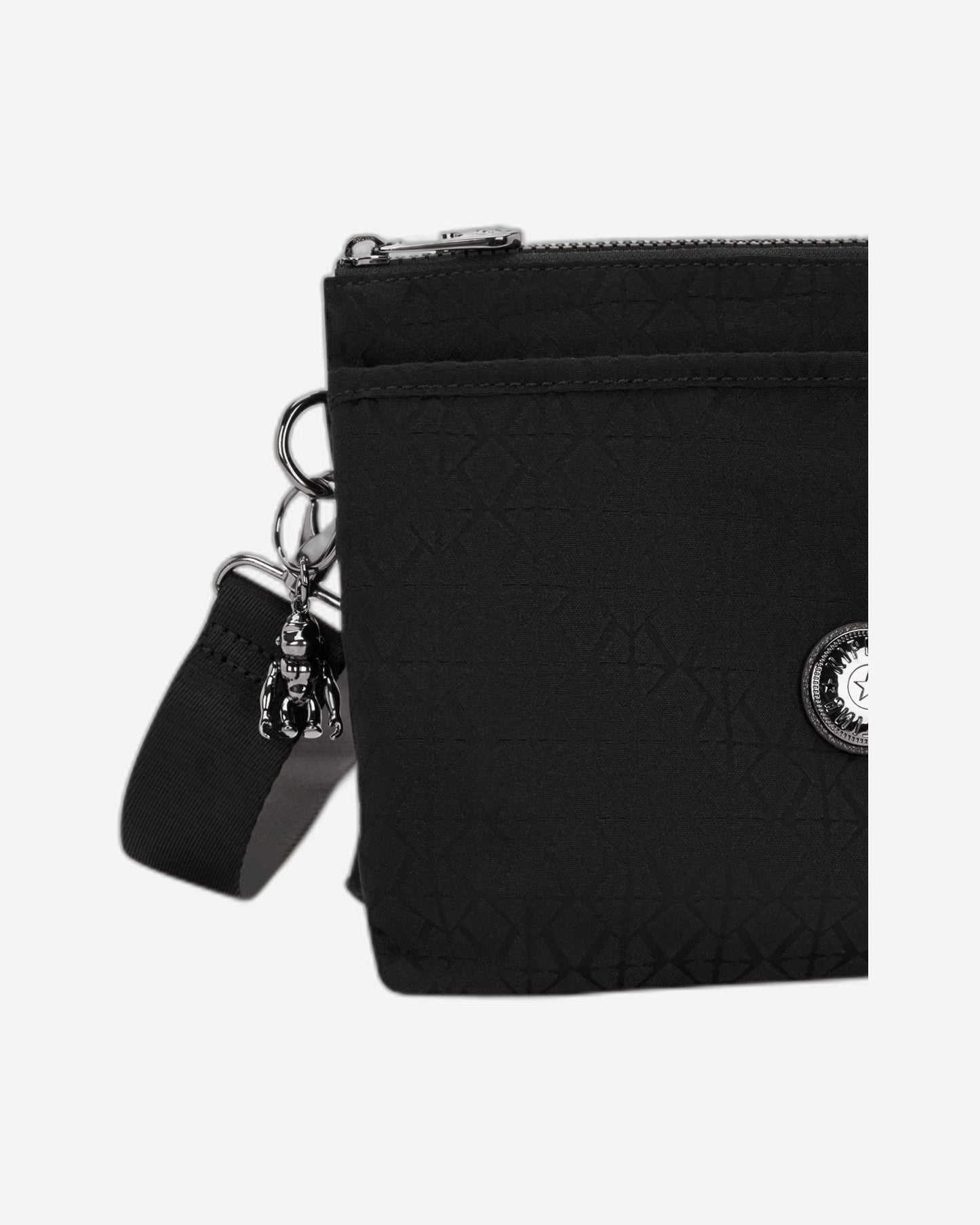 Kipling Riri L Black Sign Jq Medium Crossbody I5954-Y12