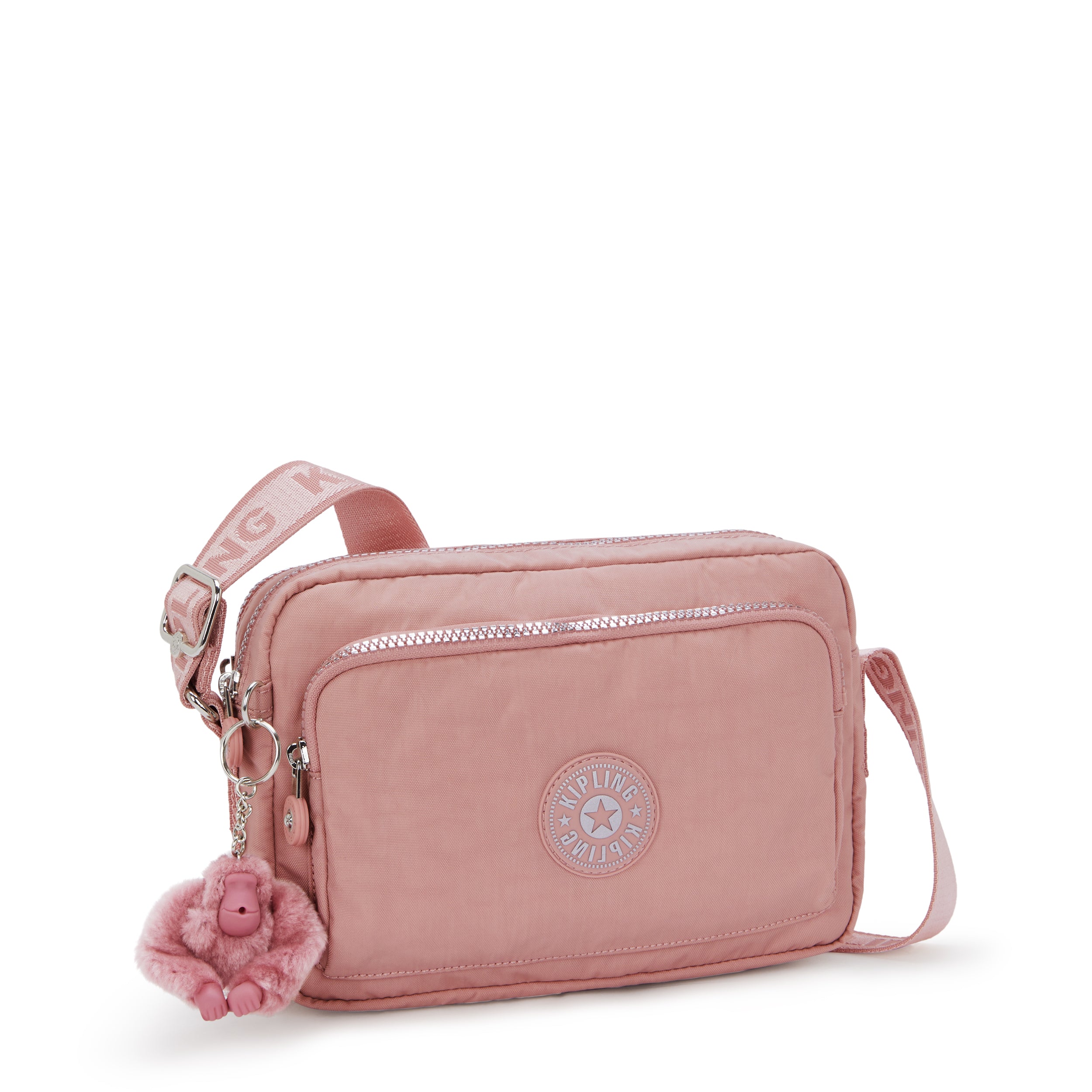 Kipling Abanu M Zip Glorious Pink Medium crossbody I5986-8HB