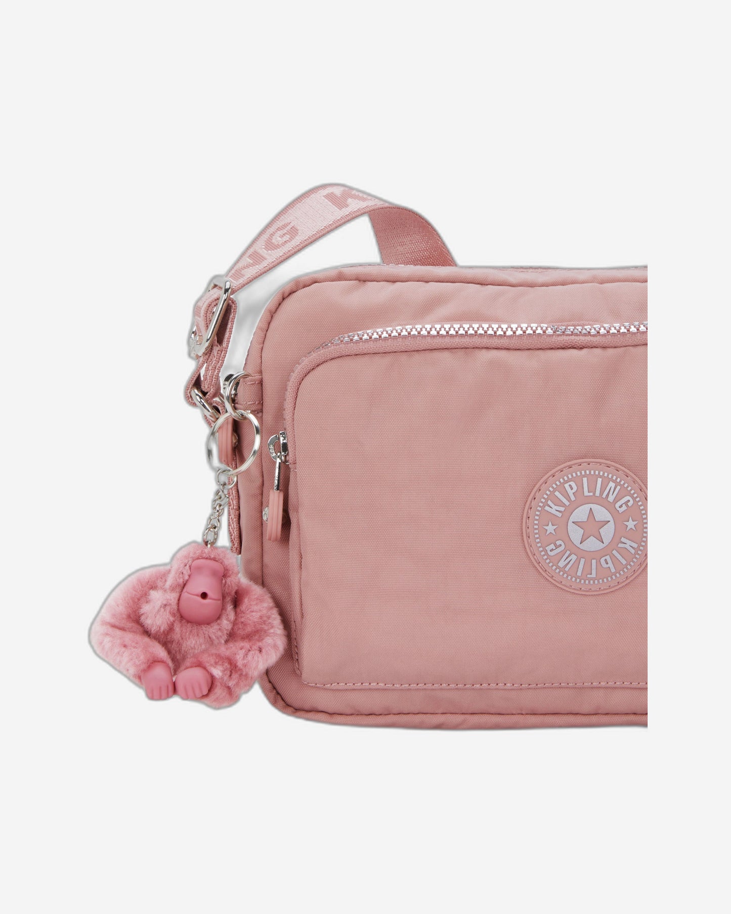 Kipling Abanu M Zip Glorious Pink Medium crossbody I5986-8HB