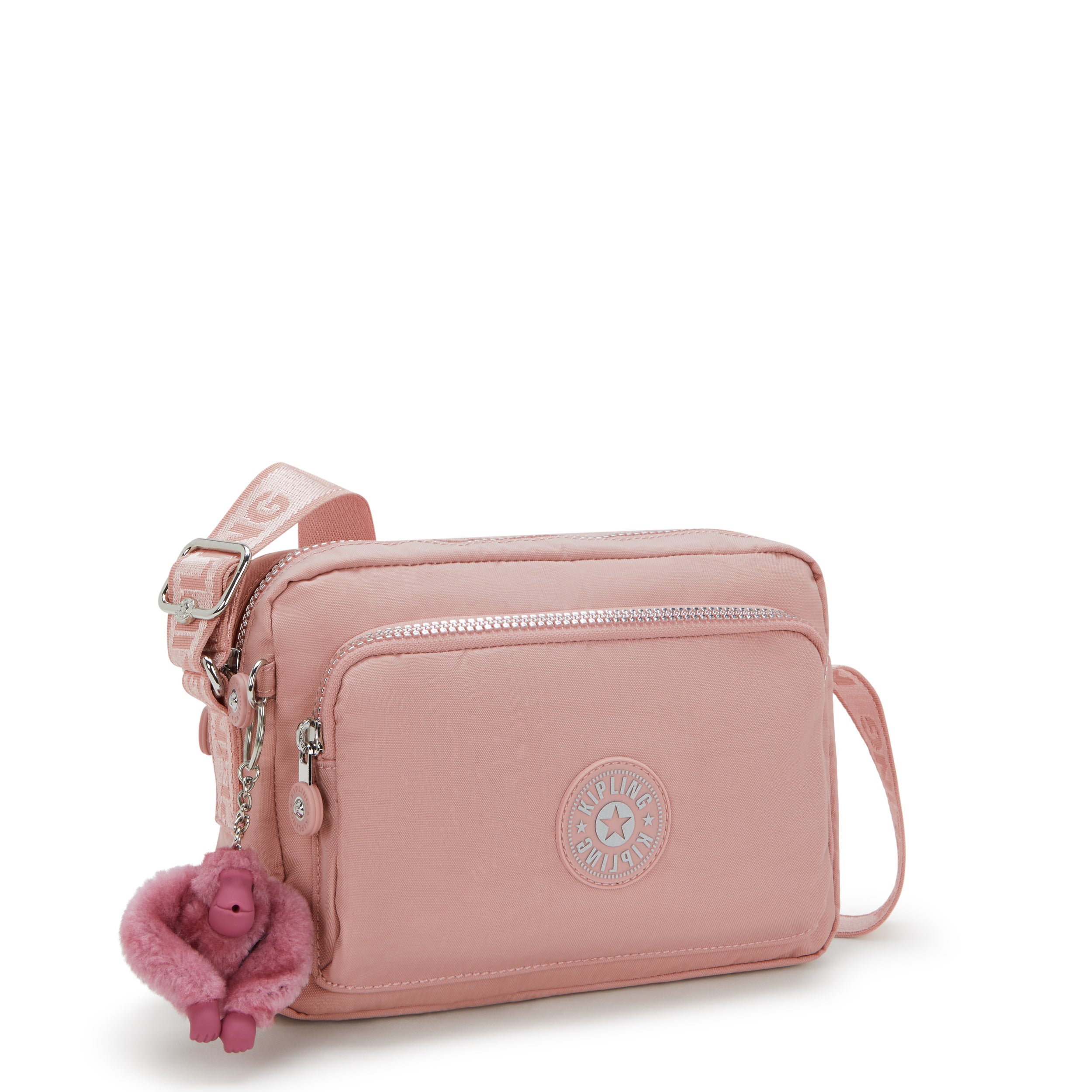 Kipling Abanu M Zip Glorious Pink Medium crossbody I5986-8HB