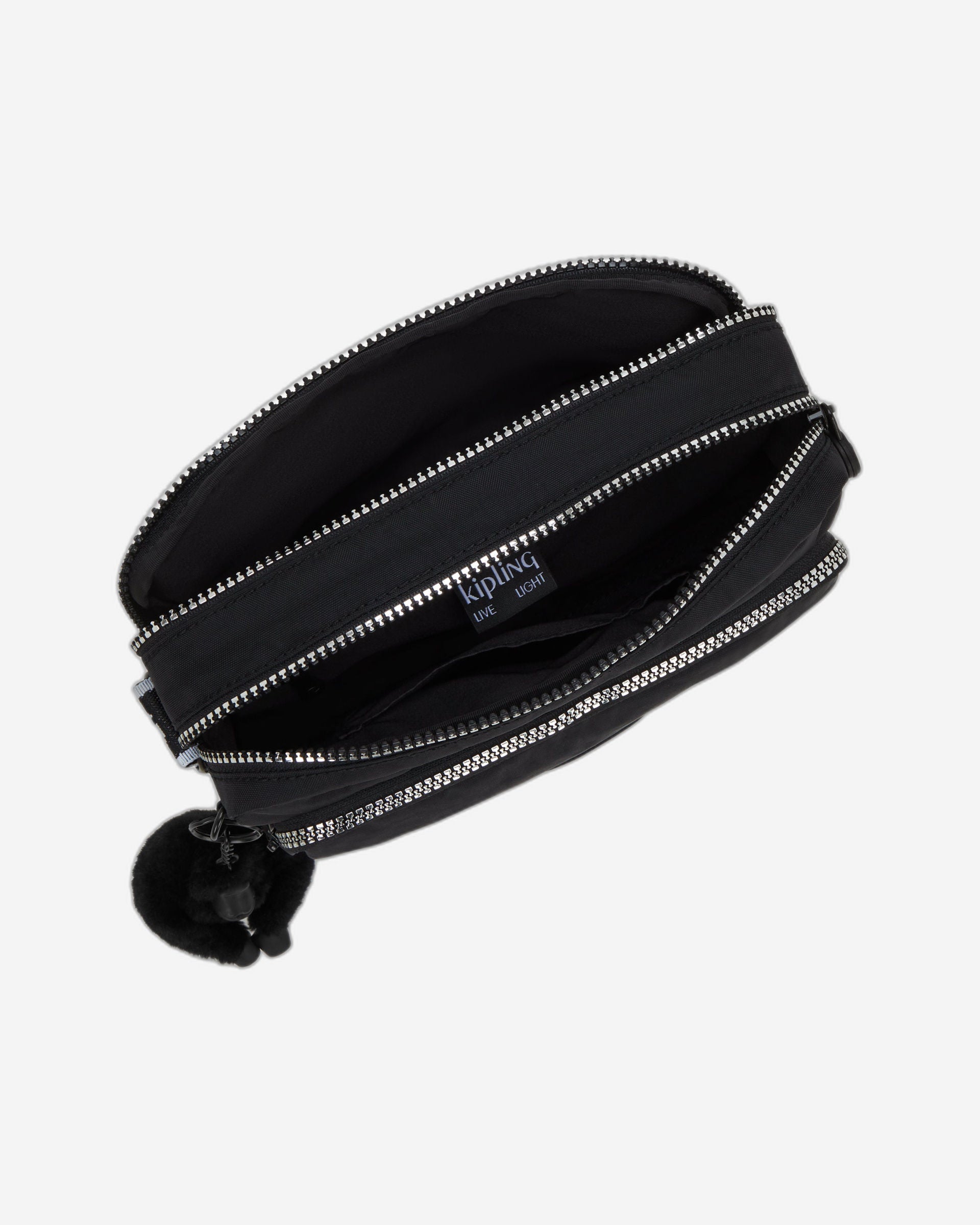 Kipling Abanu M Zip Glorious Silver Medium Crossbody I5986-9SB