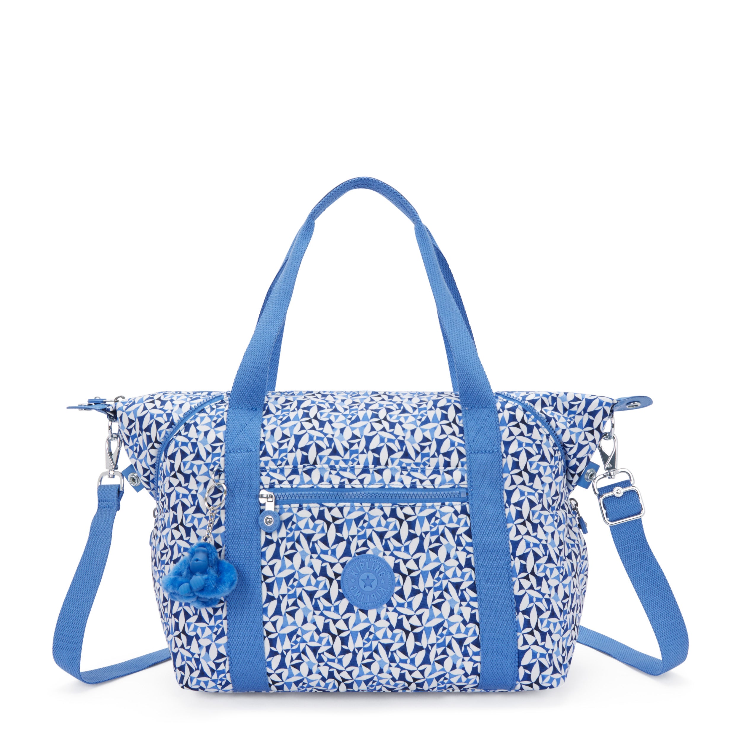 Kipling Art Crazy Leaves Medium Tote With Removable Shoulderstrap I5991-1DU