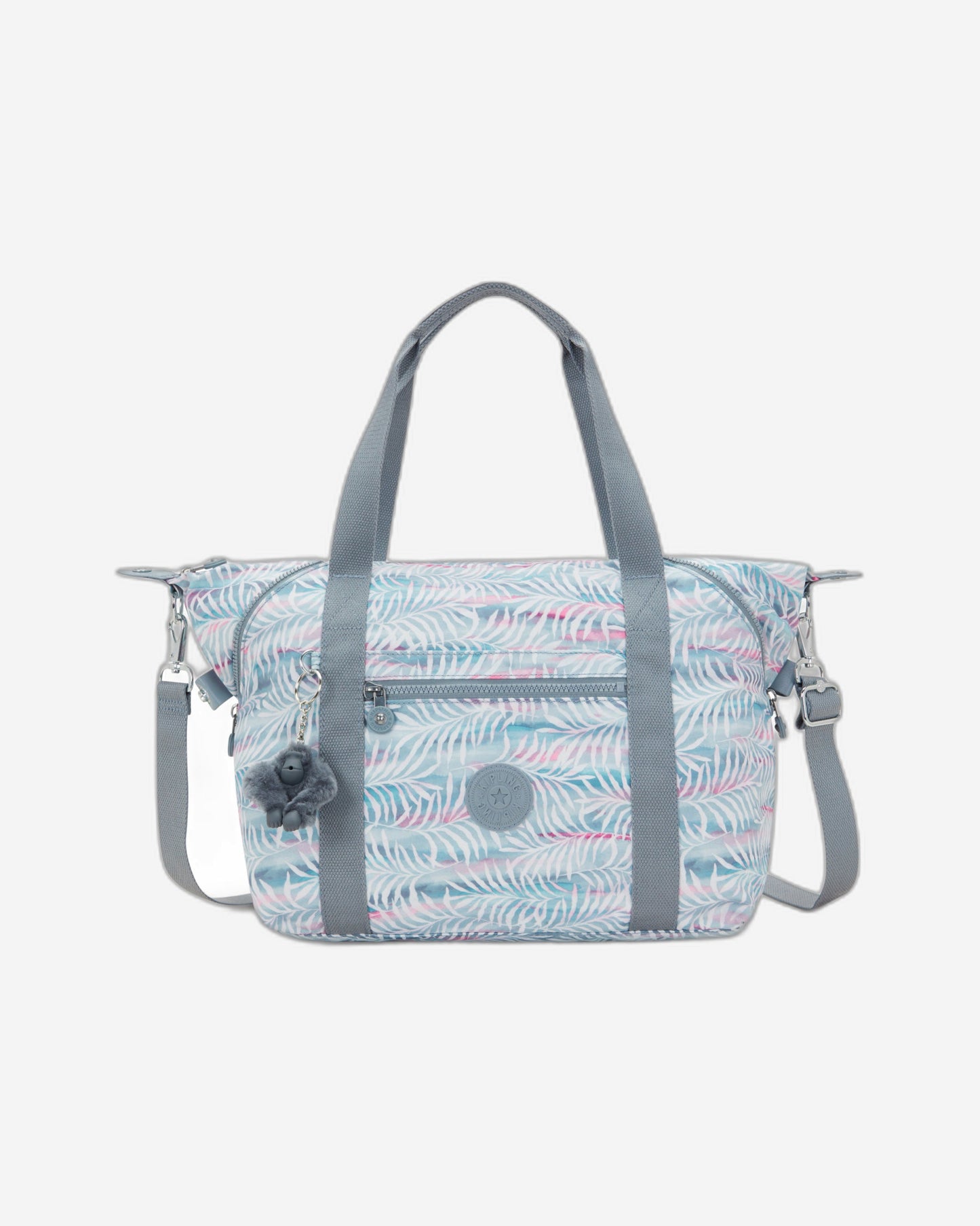 Kipling Art Palmtree Leaves Medium Tote I5991-3QN