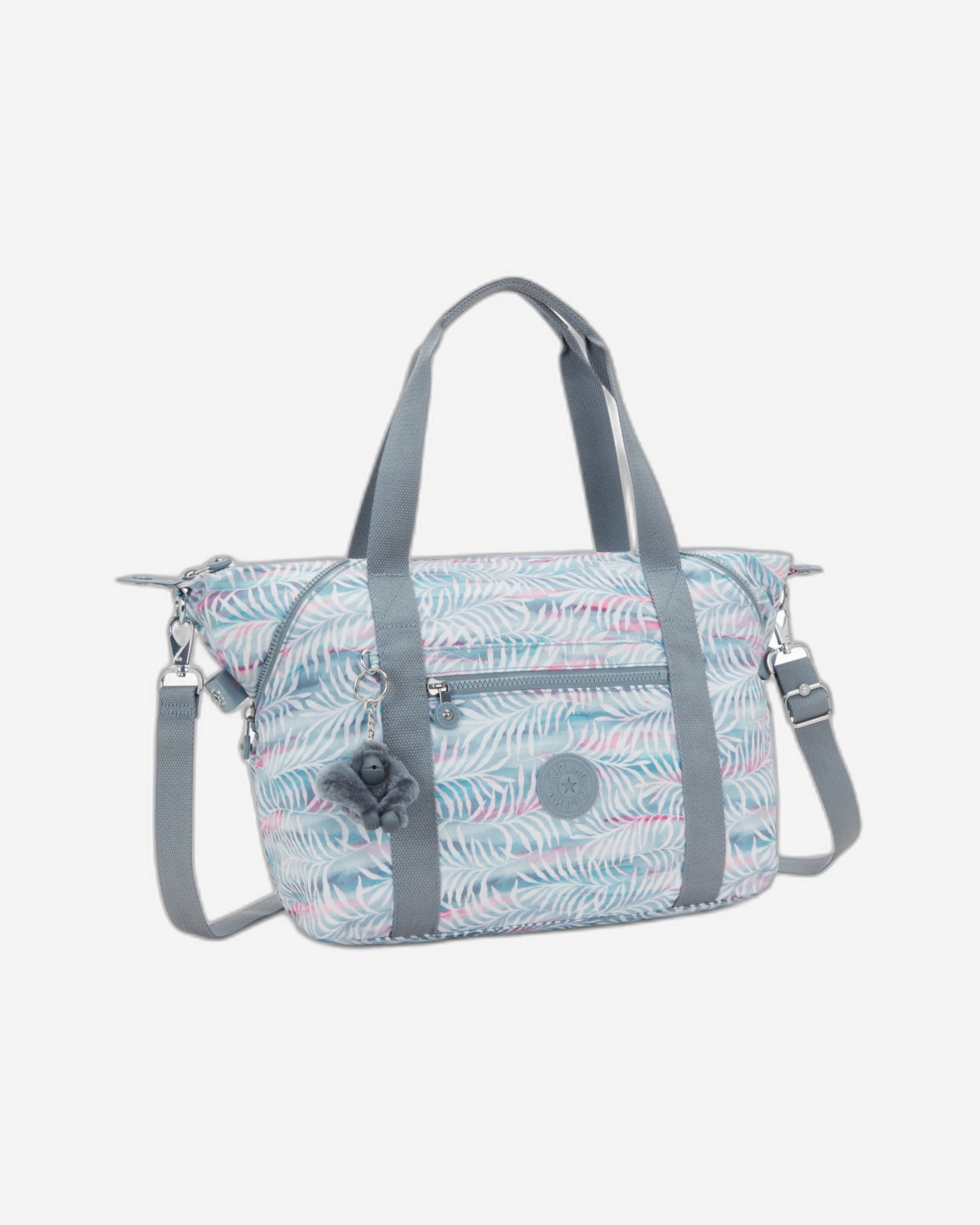 Kipling Art Palmtree Leaves Medium Tote I5991-3QN