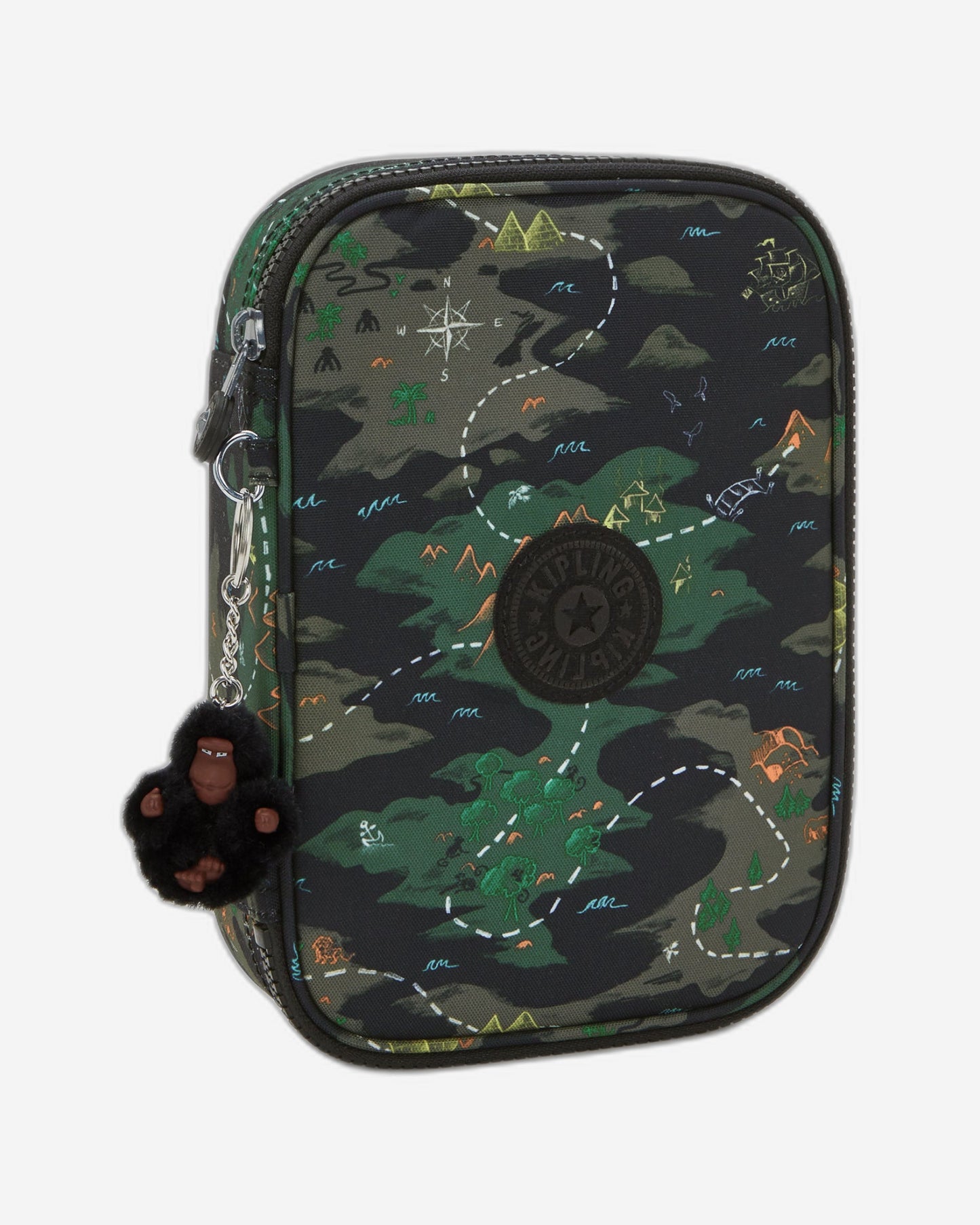 KIPLING 100 Pens Camo Treasure Large pencase I6002-3PB
