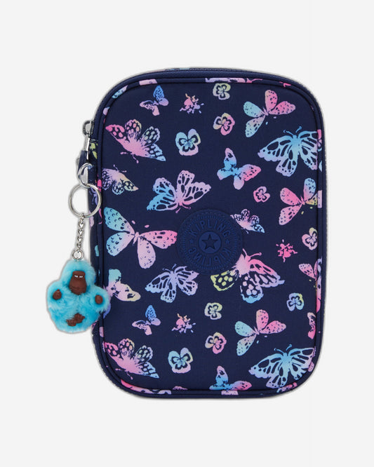 Kipling 100 Pens Butterfly Fun Large Pencase C2I6002-F5K