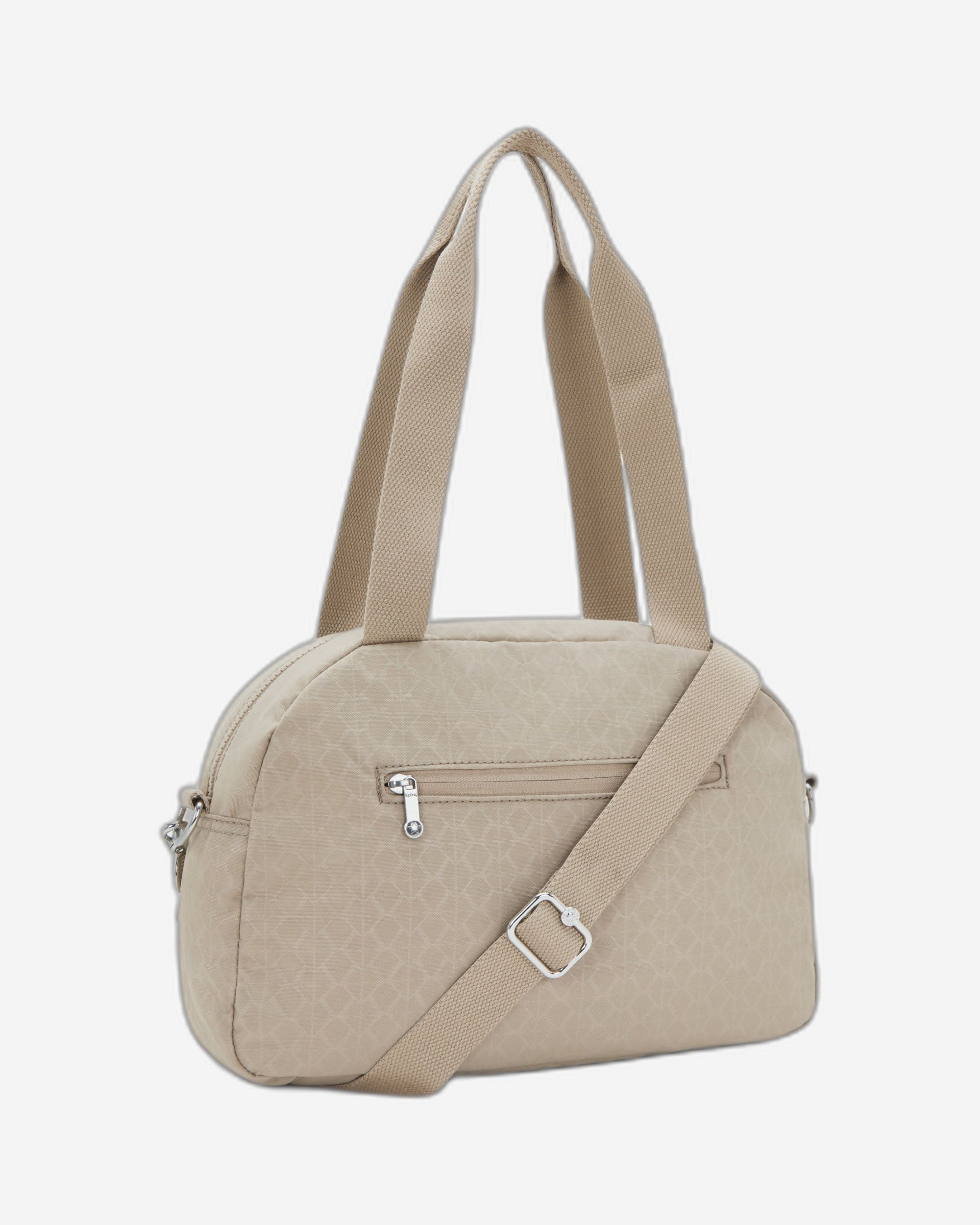 Kipling Cool Defea Signature Beige Embossed Medium Shoulderbag I6017-96A