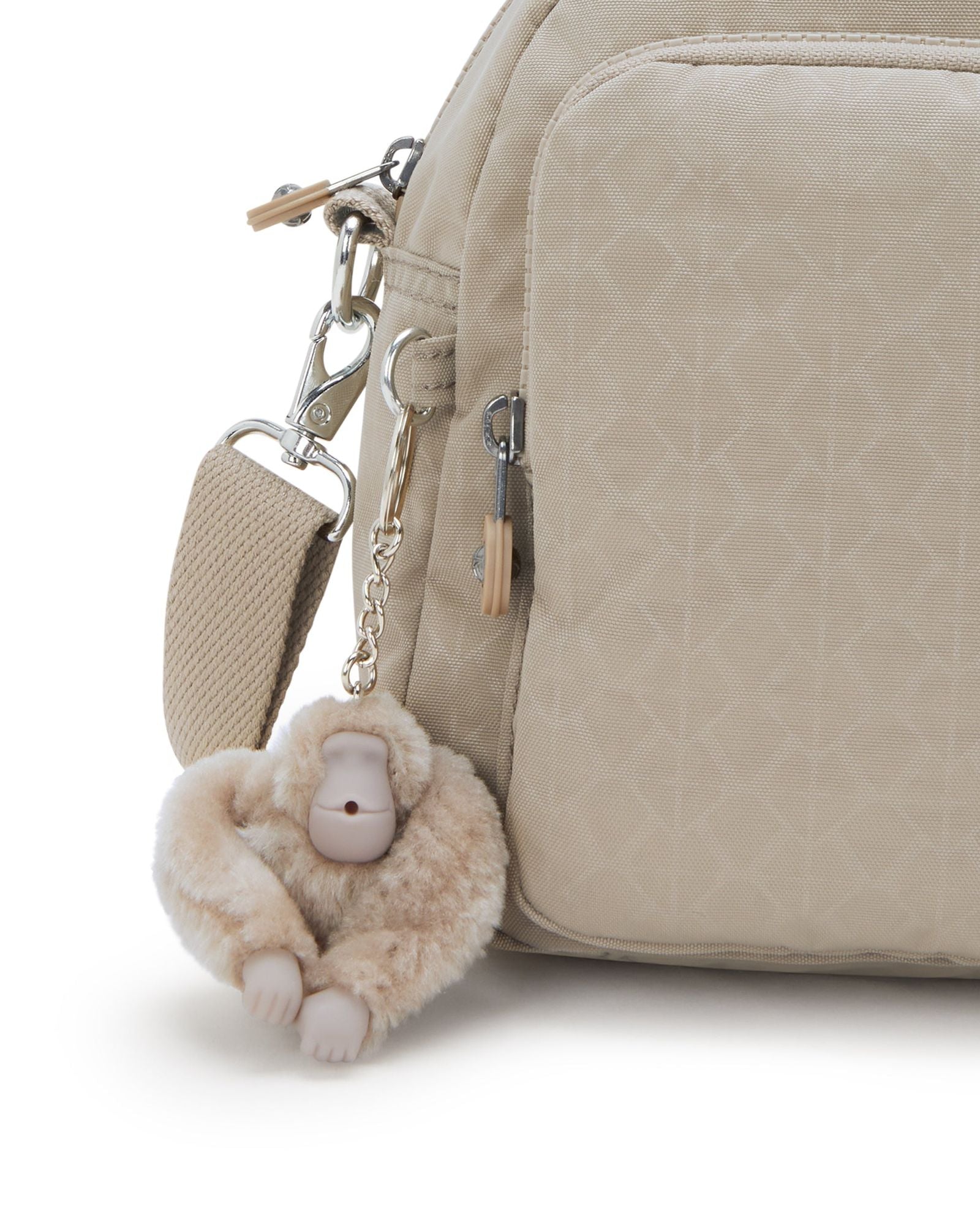 Kipling Cool Defea Signature Beige Embossed Medium Shoulderbag I6017-96A