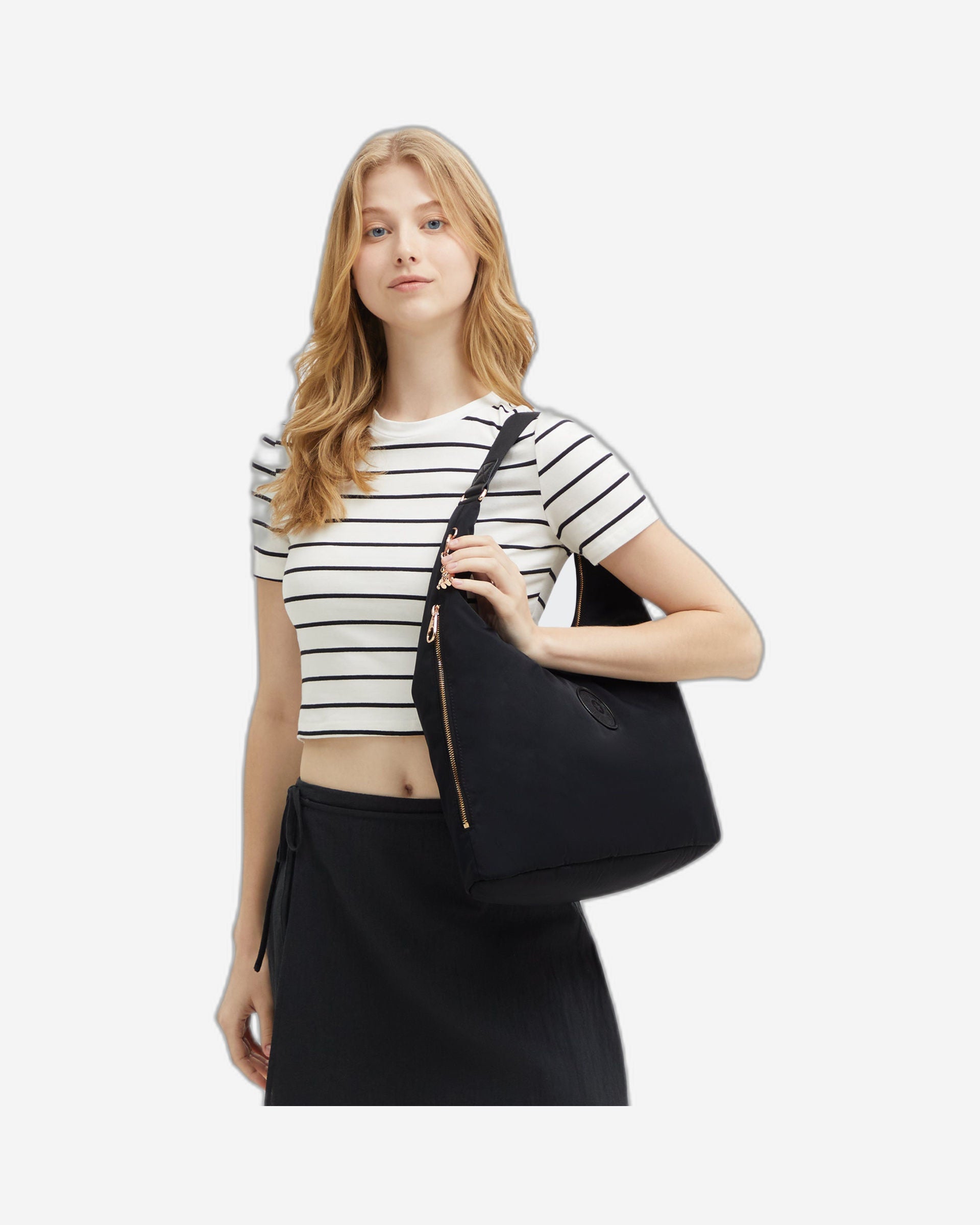 Kipling Eanna Zip Blck Rose Spice ShoulderBag Shoulder Bag I6031-62Q