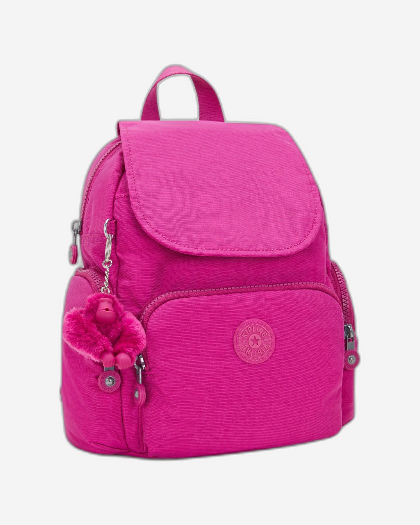 Kipling City Zip Mini Glowing Fuchsia Small Backpack I6046-3KU