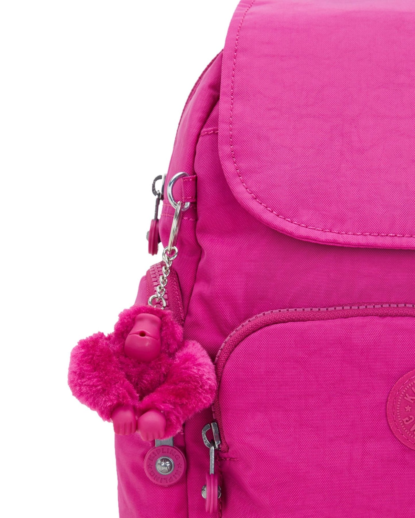 Kipling City Zip Mini Glowing Fuchsia Small Backpack I6046-3KU