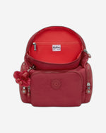 Kipling City Zip Mini Funky Red Backpack I6046-4SS