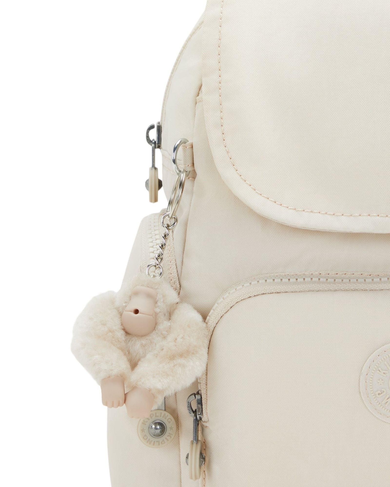 Kipling City Zip Mini Hideaway Beige Small Backpack I6046-7JR