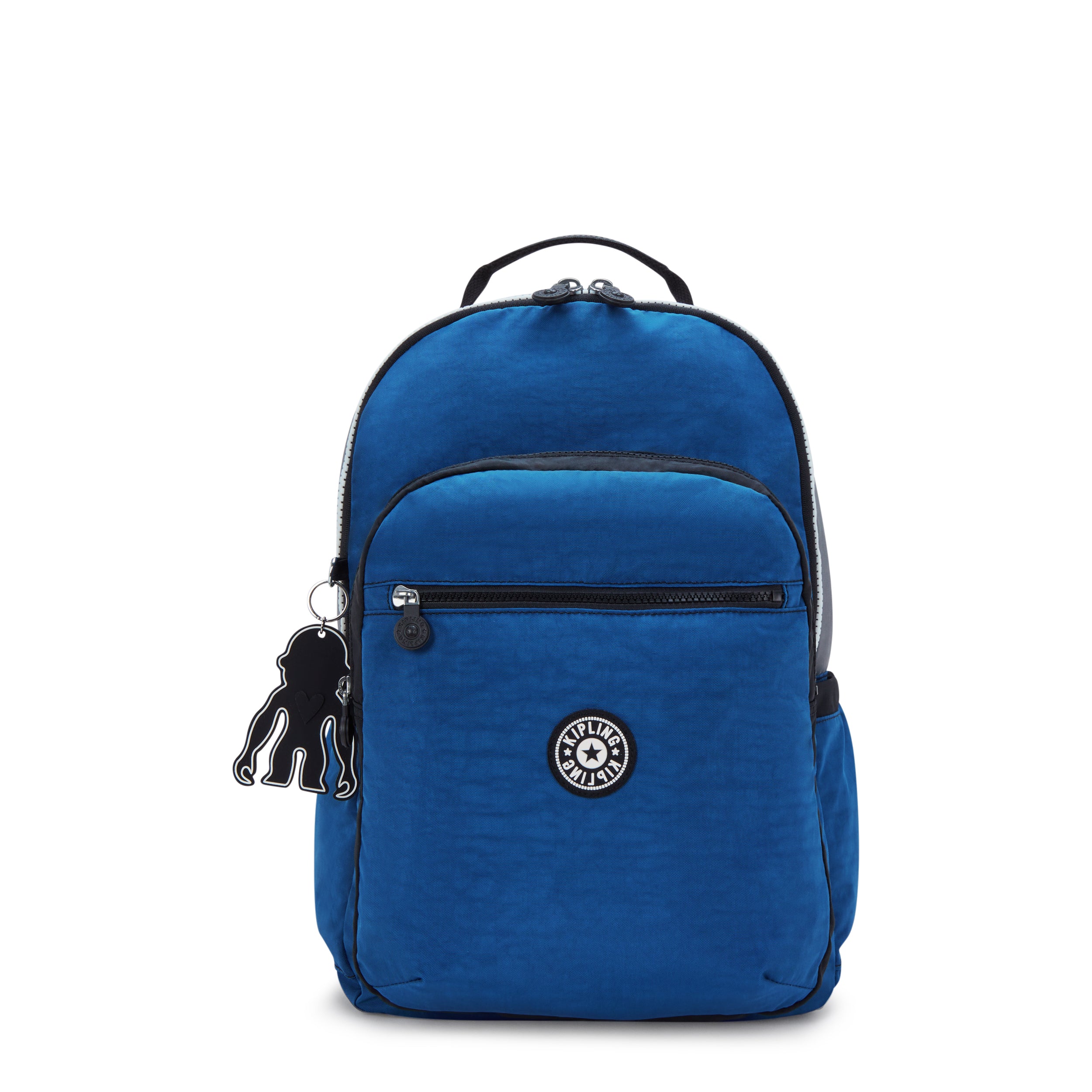 Kipling Seoul Lap Scuba Blue Bl Large backpack with laptop compartment I6180-9EK