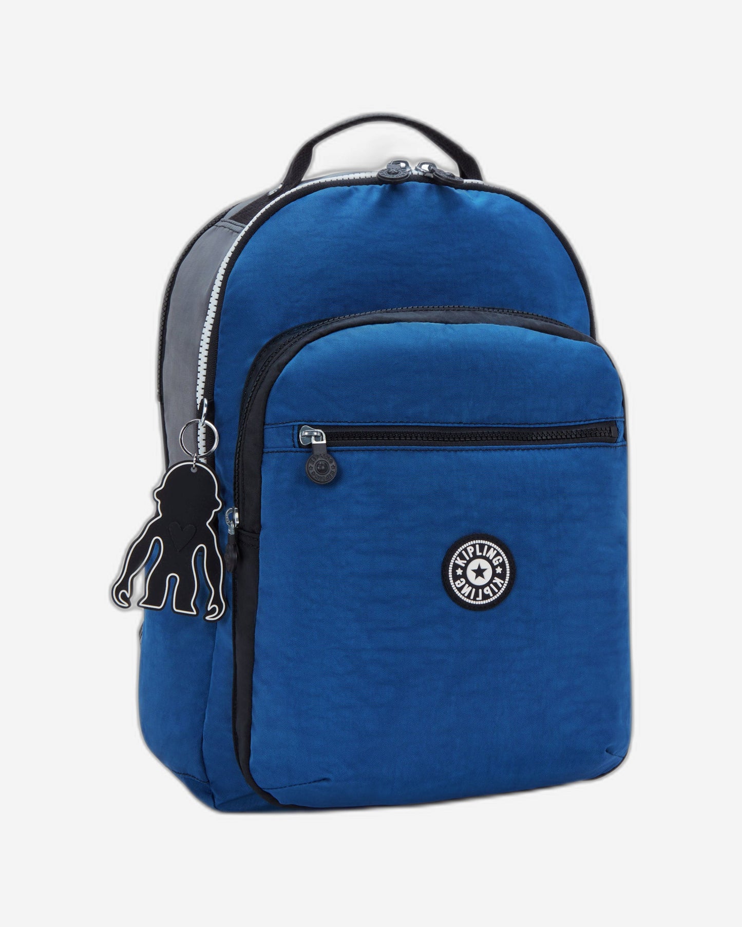 Kipling Seoul Lap Scuba Blue Bl Large backpack with laptop compartment I6180-9EK