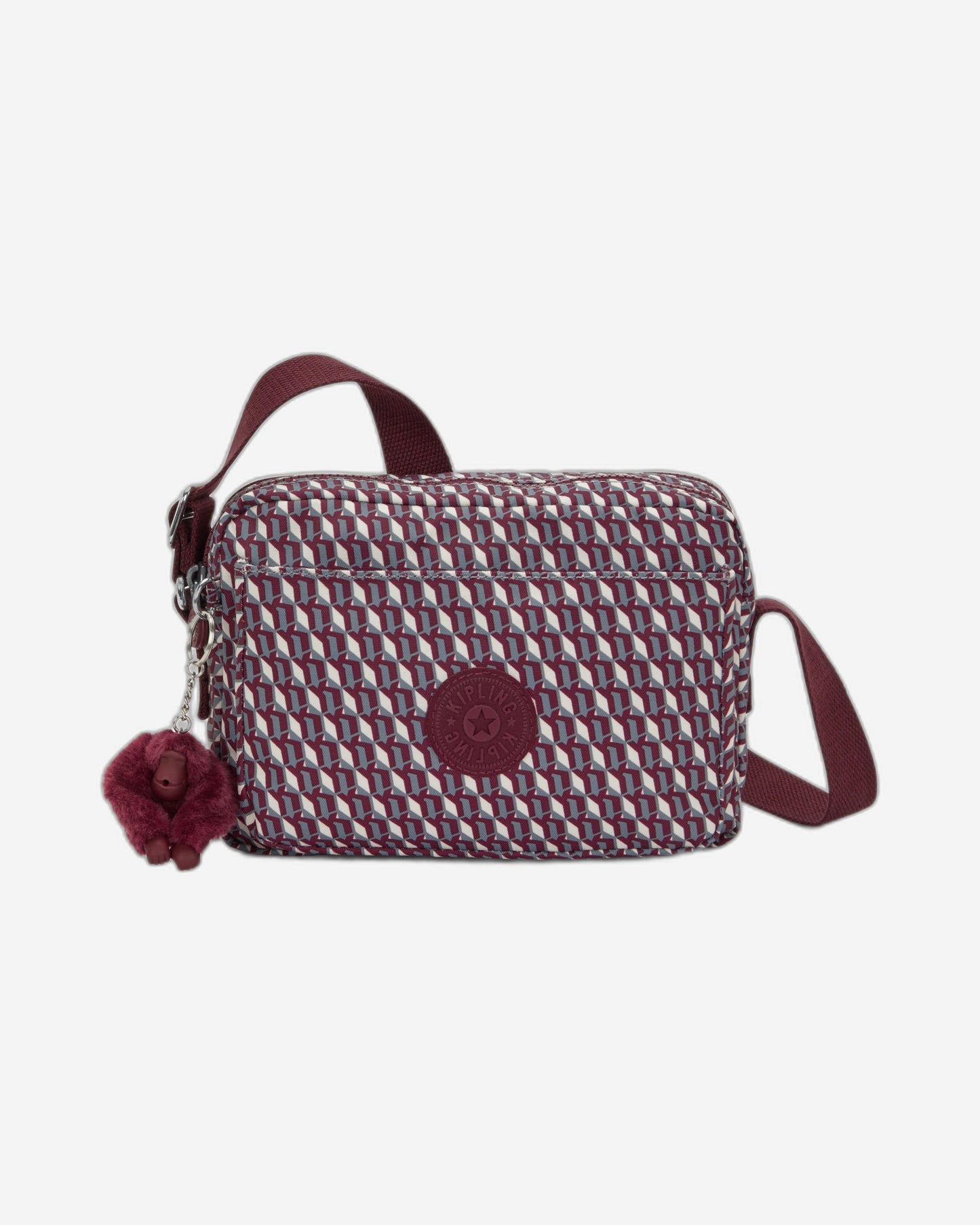 Kipling Abanu M 3Dk Wine Medium crossbody I6237-1PB