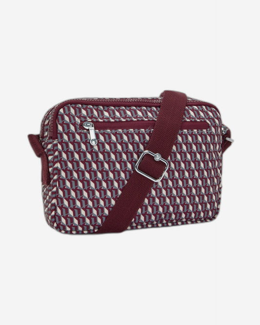 Kipling Abanu M 3Dk Wine Medium crossbody I6237-1PB