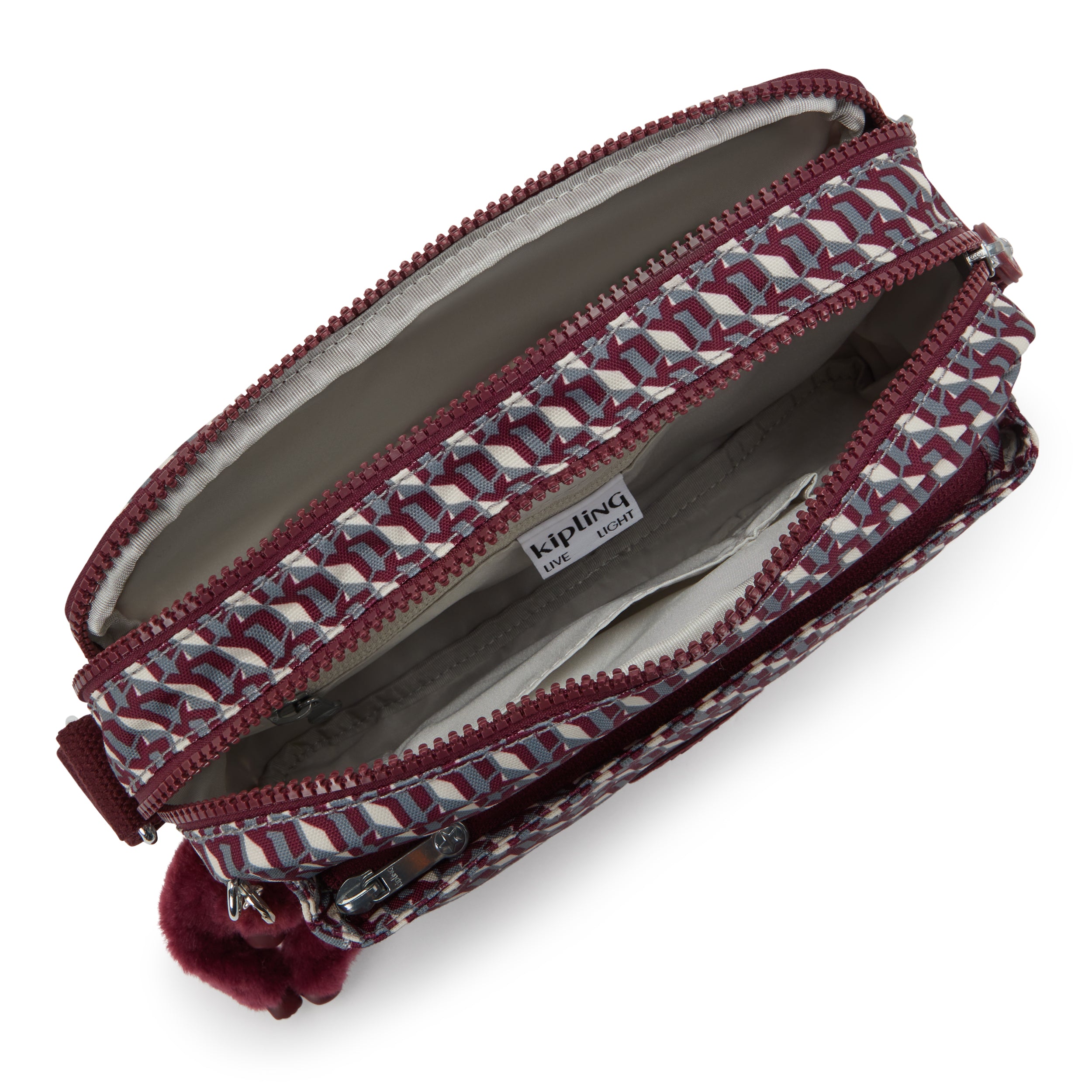 Kipling Abanu M 3Dk Wine Medium crossbody I6237-1PB