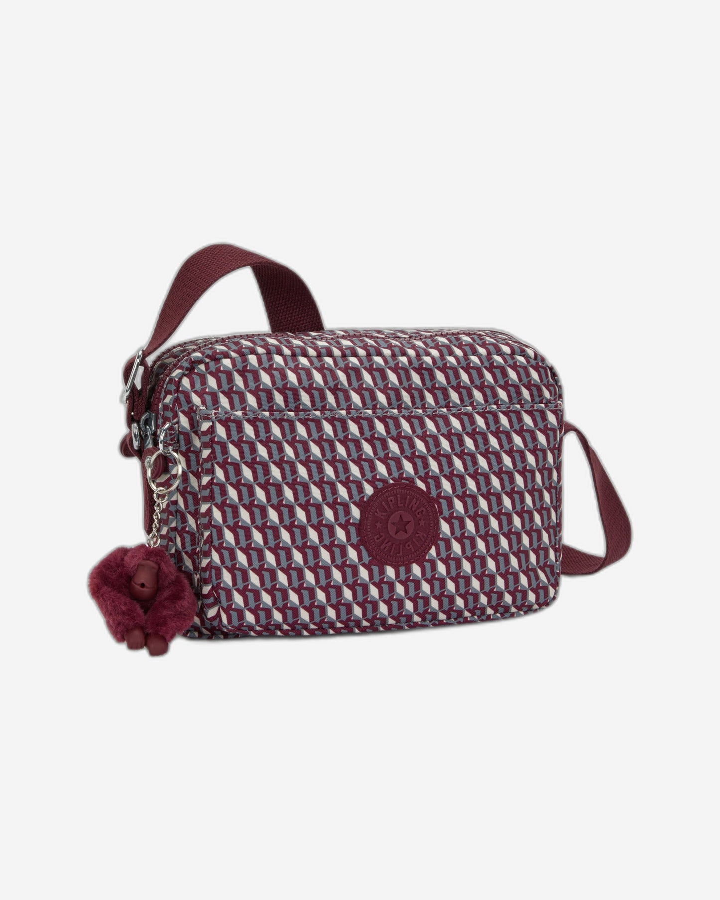 Kipling Abanu M 3Dk Wine Medium crossbody I6237-1PB
