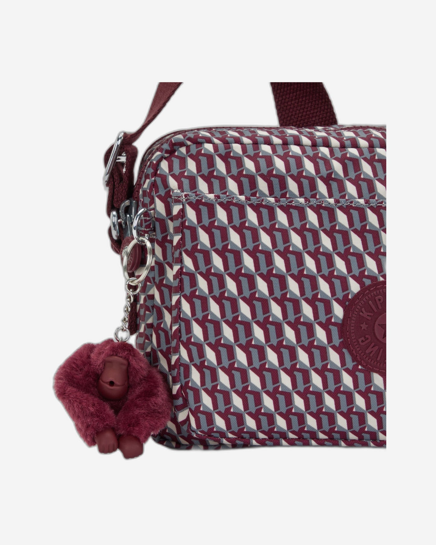 Kipling Abanu M 3Dk Wine Medium crossbody I6237-1PB