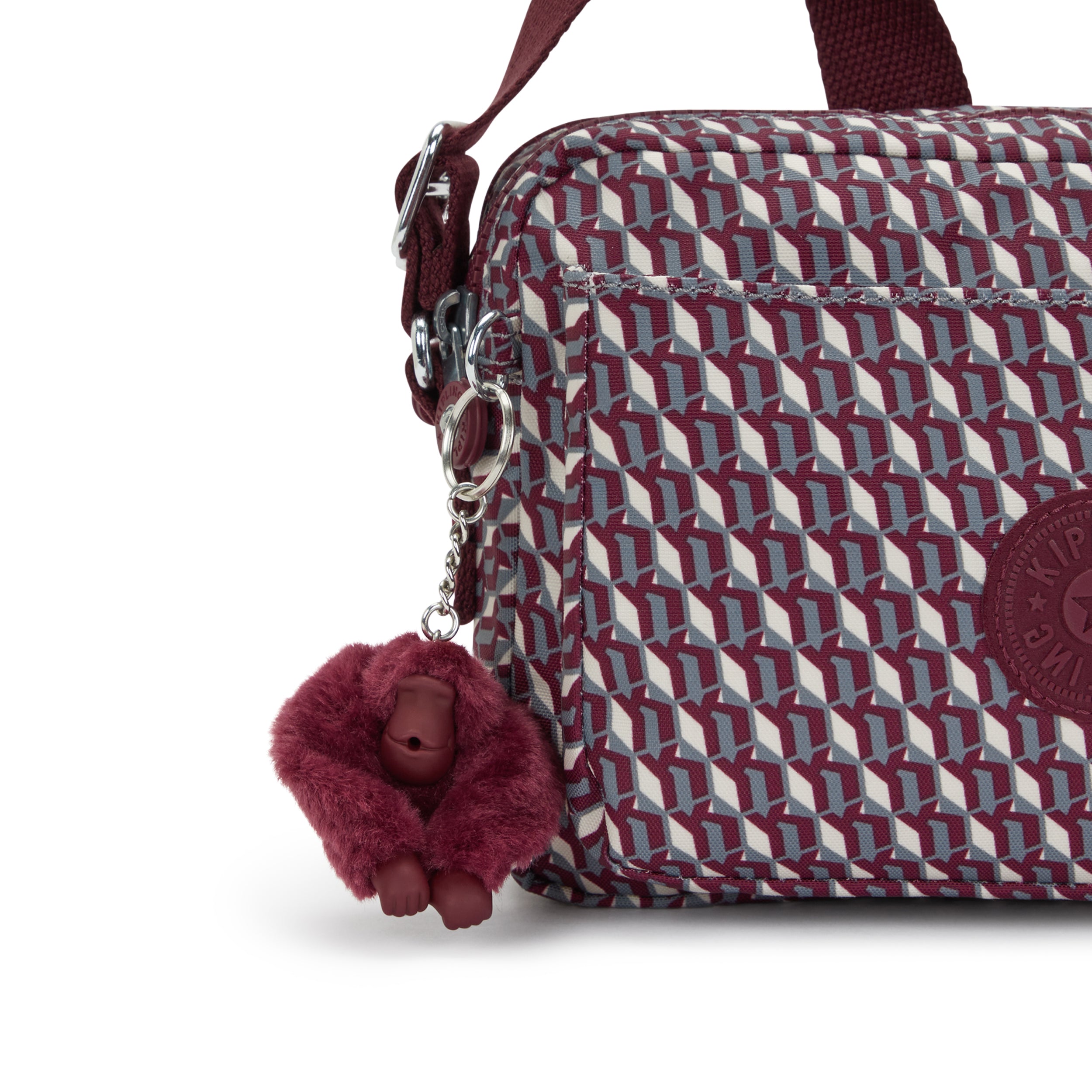 Kipling Abanu M 3Dk Wine Medium crossbody I6237-1PB